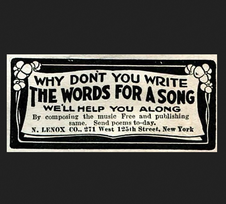 FROM THE ARCHIVES: SONG-POEMS