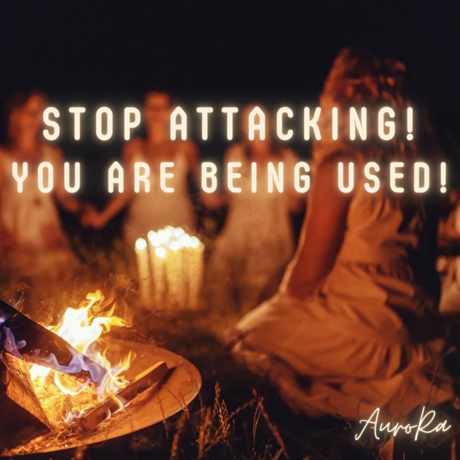 STOP ATTACKING! YOU ARE BEING USED!