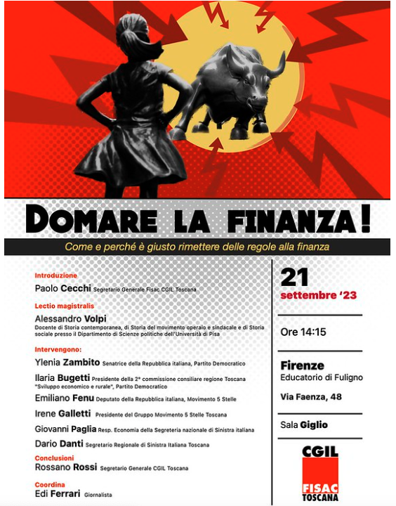 ⁣Domare la finanza – Lo speciale dall’evento della Fisac Cgil Toscana