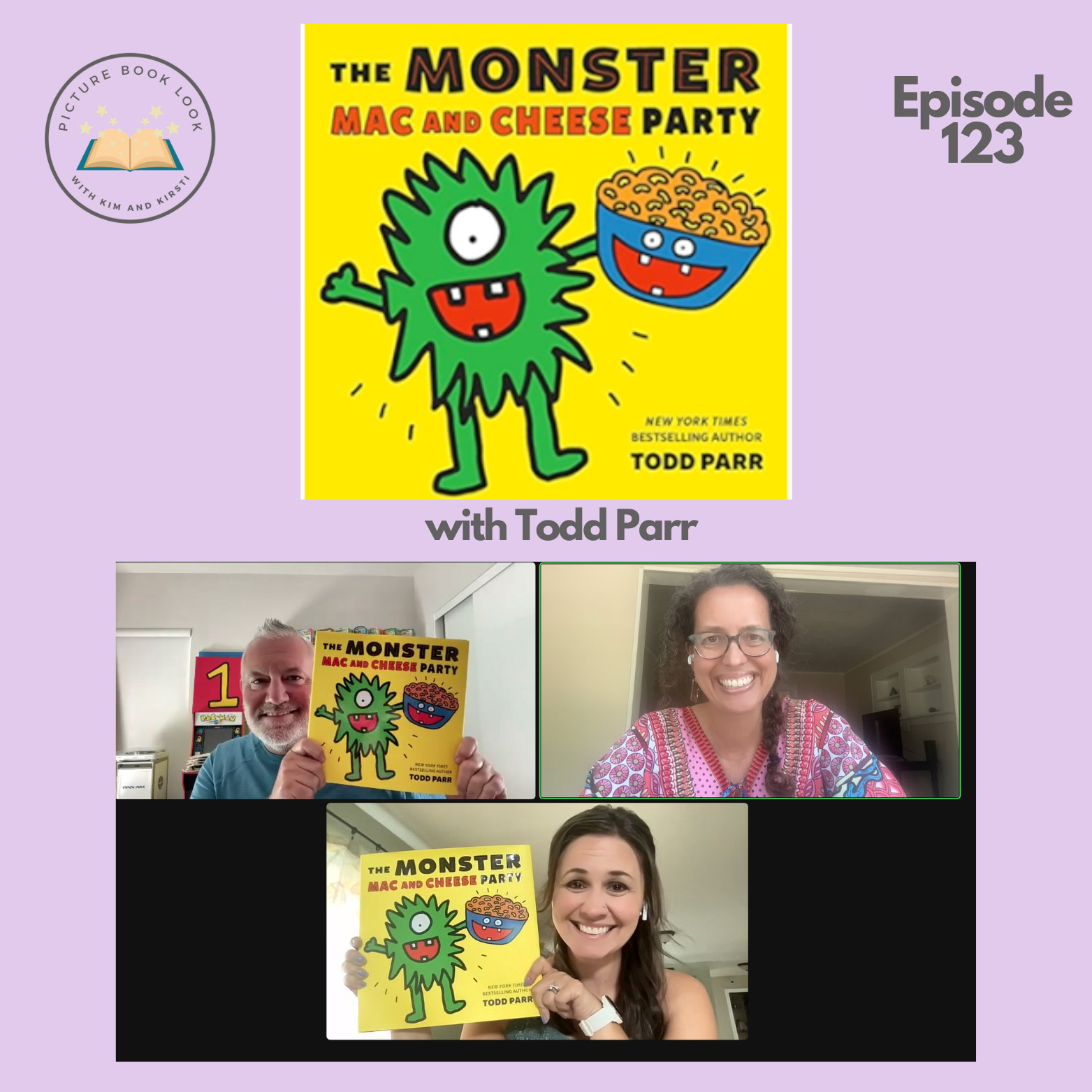 ⁣Ep123 The Monster Mac and Cheese Party with Todd Parr