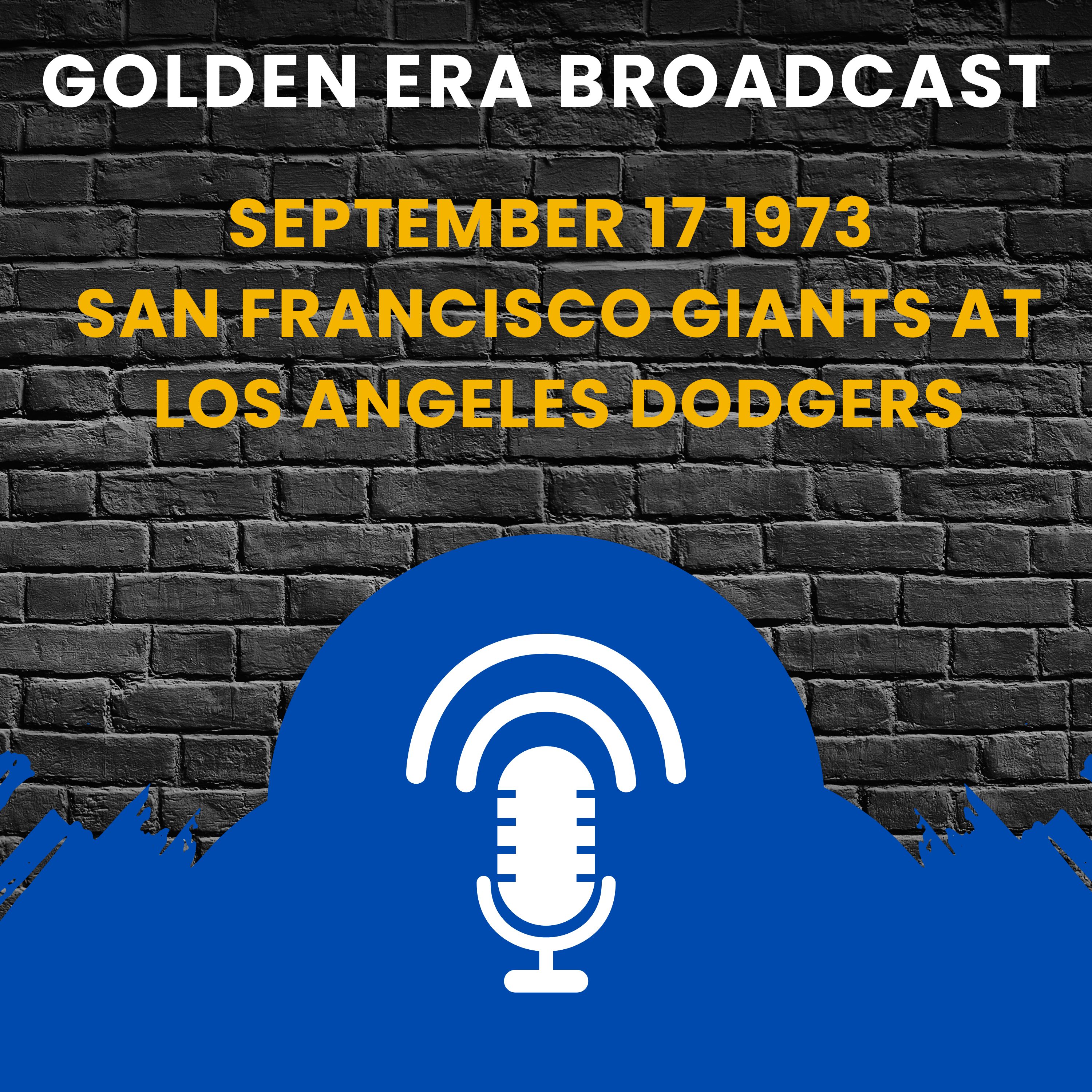 ⁣September 17 1973 San Francisco Giants at Los Angeles Dodgers