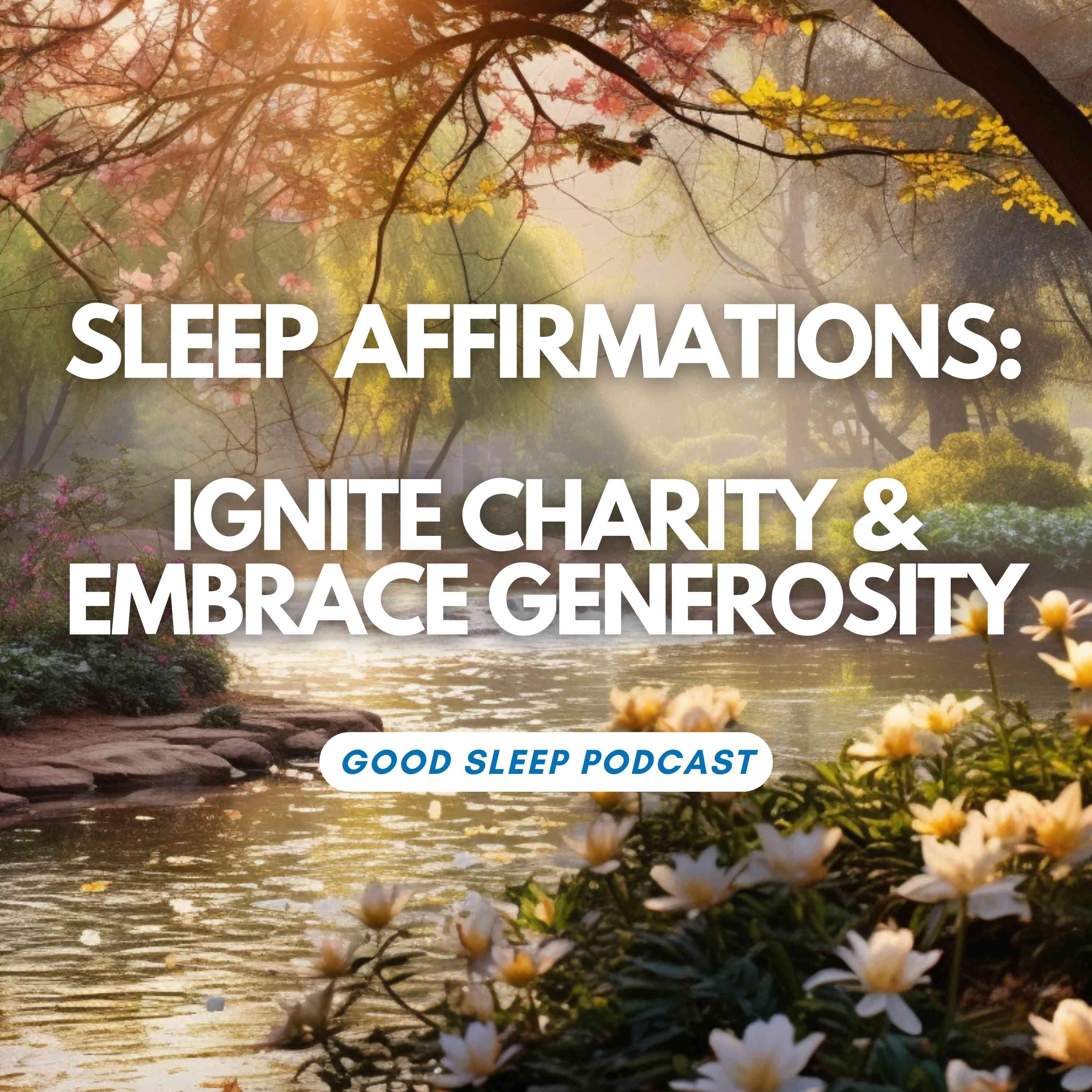 ⁣Heart of Giving: Sleep Affirmations to Ignite Charity & Embrace True Generosity