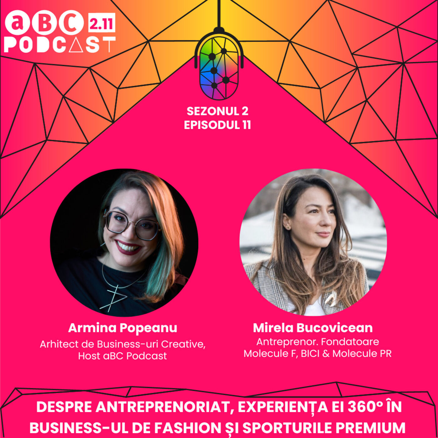 ⁣2.11: aBC Podcast – Mirela Bucovicean de la Molecule F, despre experiența ei 360 grade în business-ul de fashion, despre întrebările ce vând?, cui vând?, unde vând? și pasiunea pentru sporturile premium.