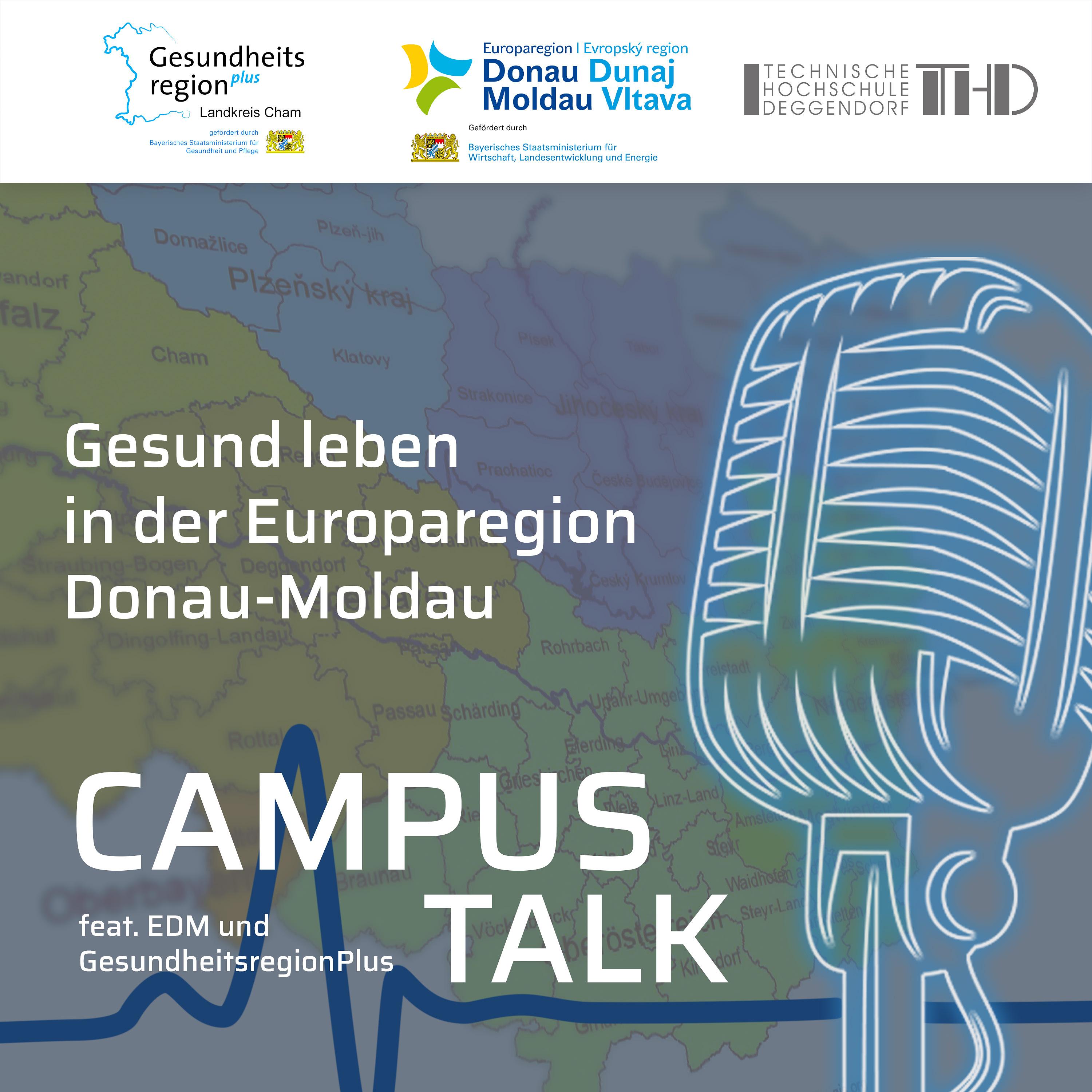 ⁣THD Campus Talk feat. EDM und GesundheitsregionPlus: Gesund leben in der Europaregion Donau-Moldau