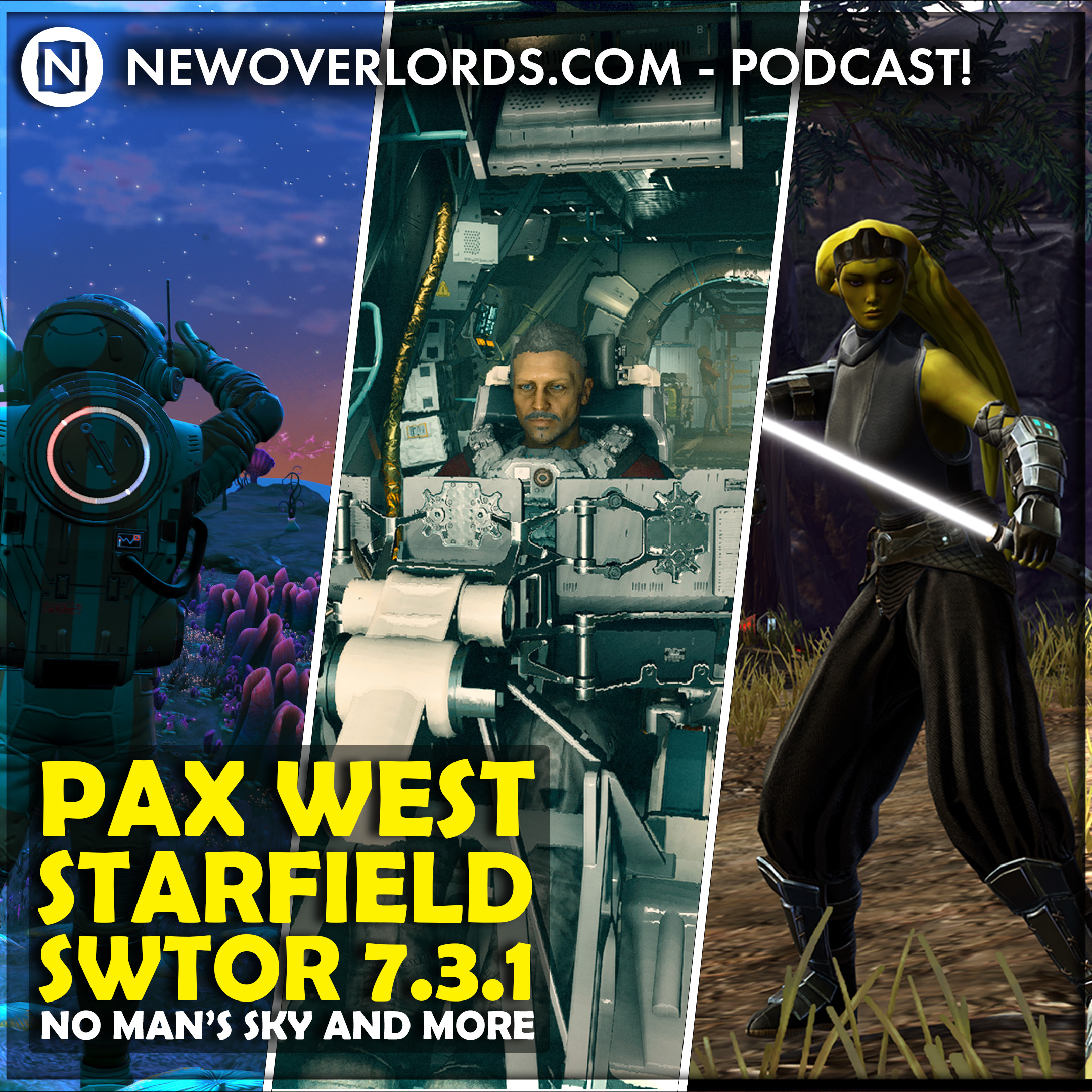 ⁣New Overlords Podcast 480: Starfield, PAX West, No Man’s Sky, SWTOR