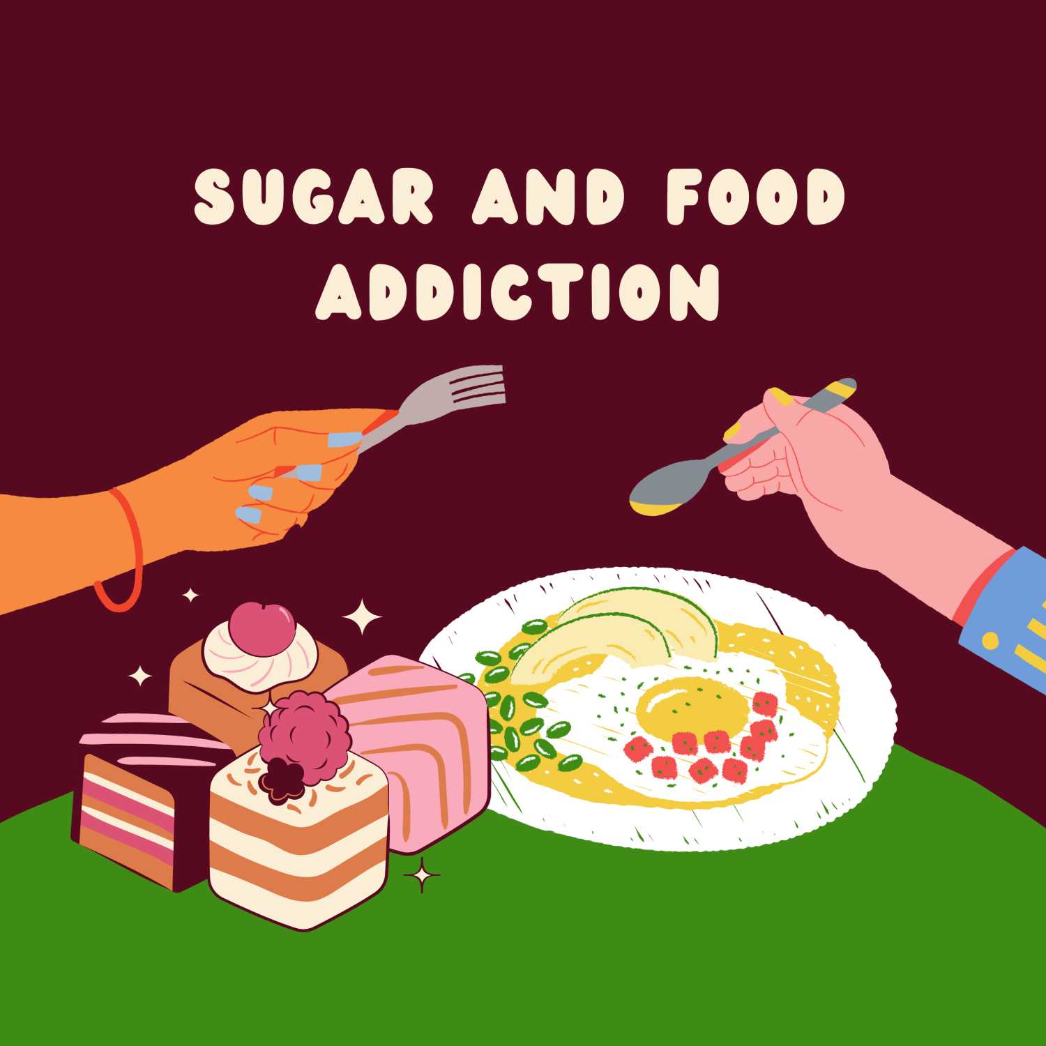 ⁣Sugar and food addiction