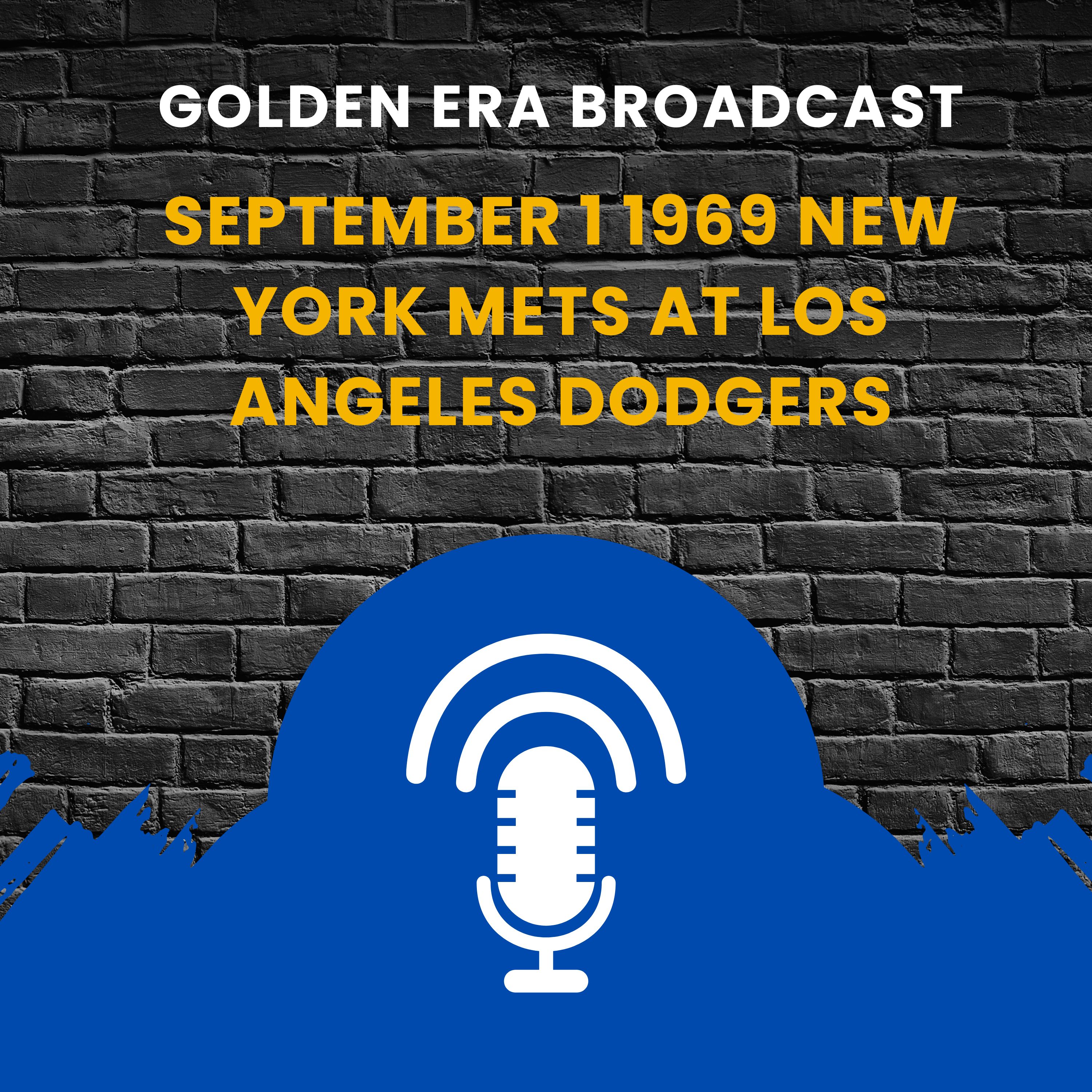 ⁣September 1 1969 New York Mets at Los Angeles Dodgers