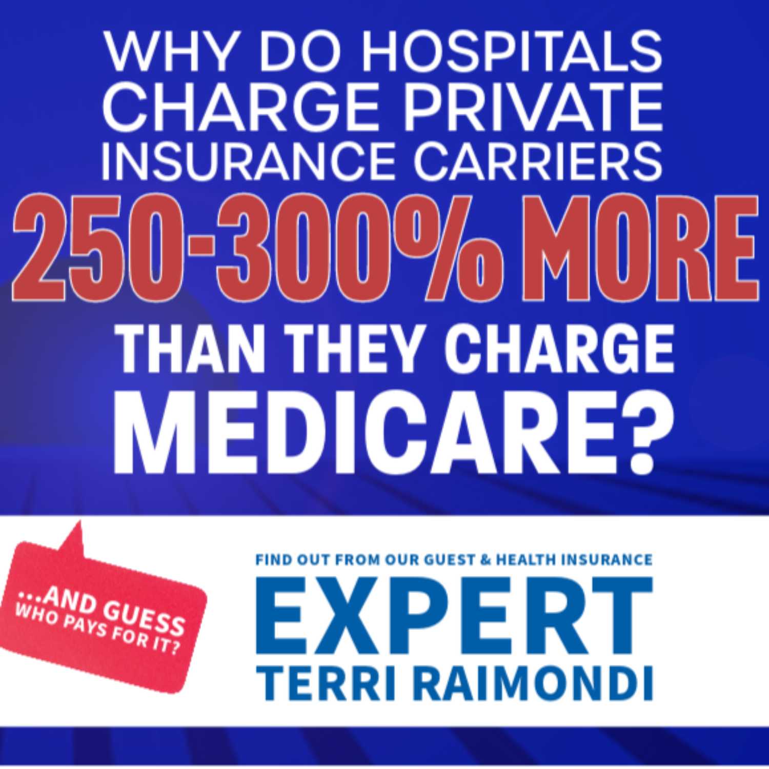 Why do hospitals charge private insurance carriers 250% more than Medicare for the same procedures?