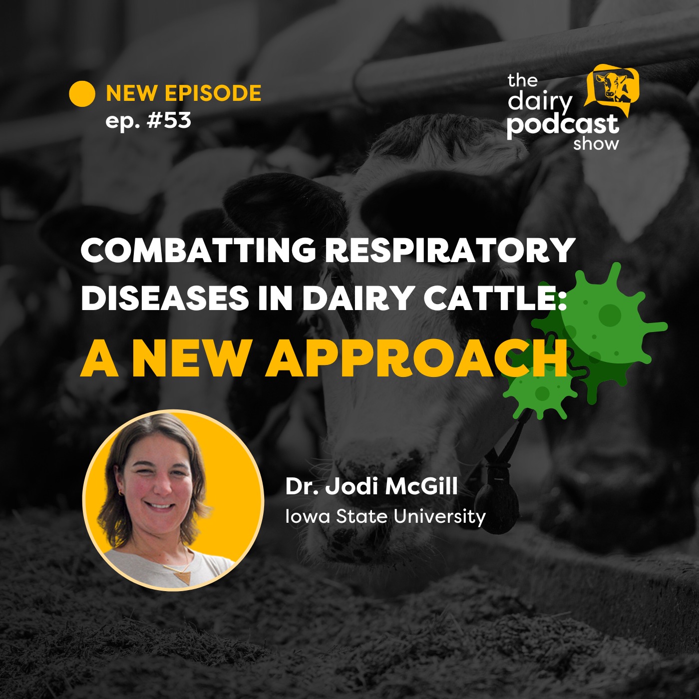 ⁣#53 - Combatting Respiratory Diseases in Dairy Cattle: A New Approach - Dr. Jodi McGill