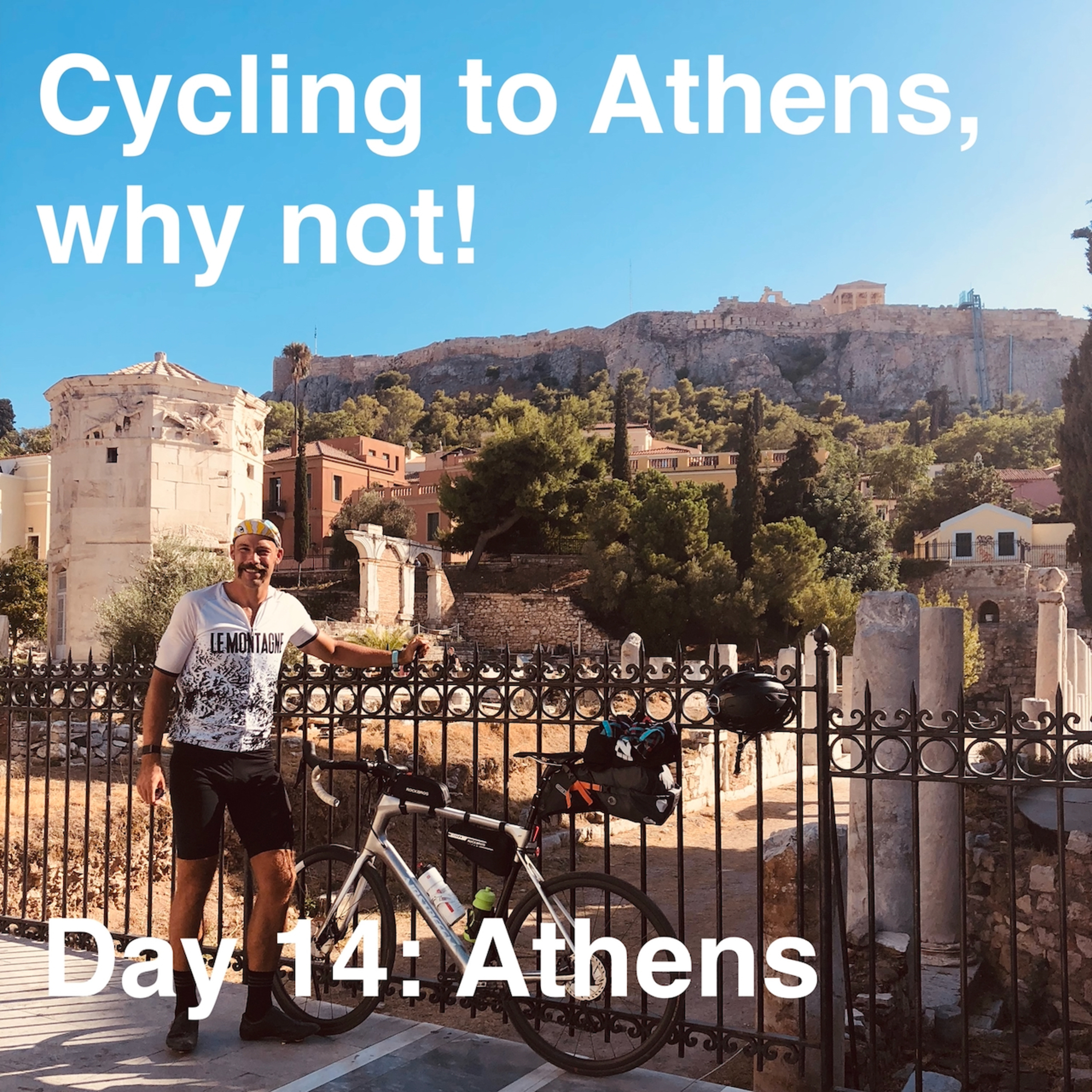 ⁣Day 14: Cycling to Athens