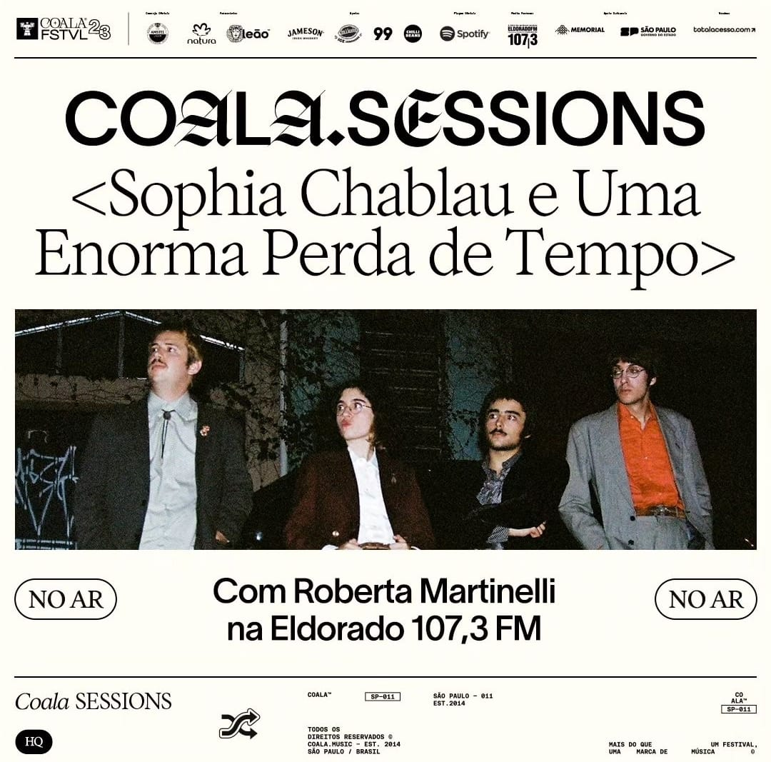 ⁣Coala Sessions: Sophia Chablau e uma Enorme Perda de Tempo