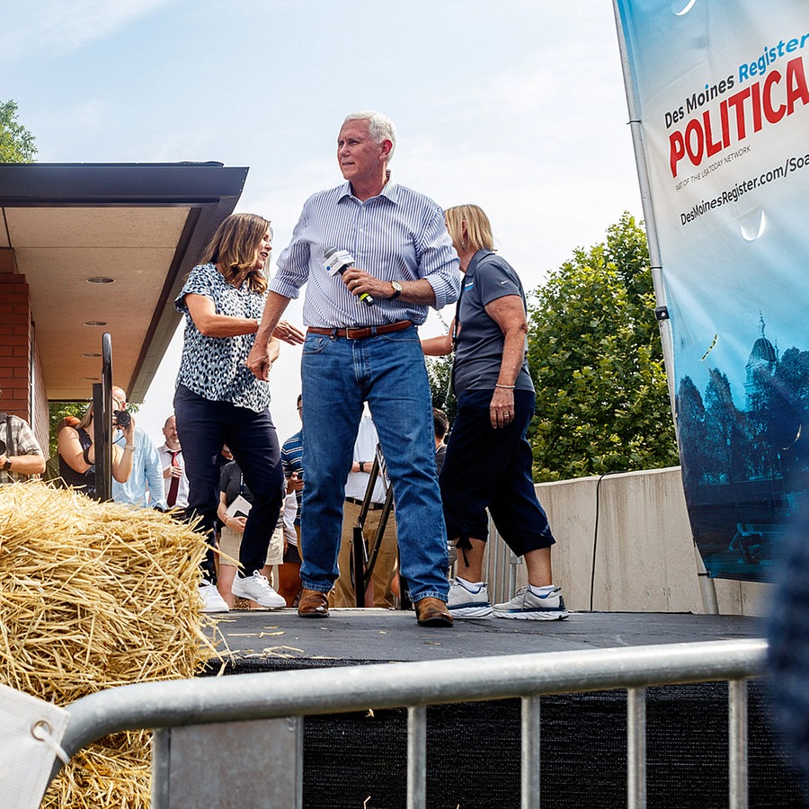 US-Wahlkampf neben der Butterkuh - die Iowa State Fair