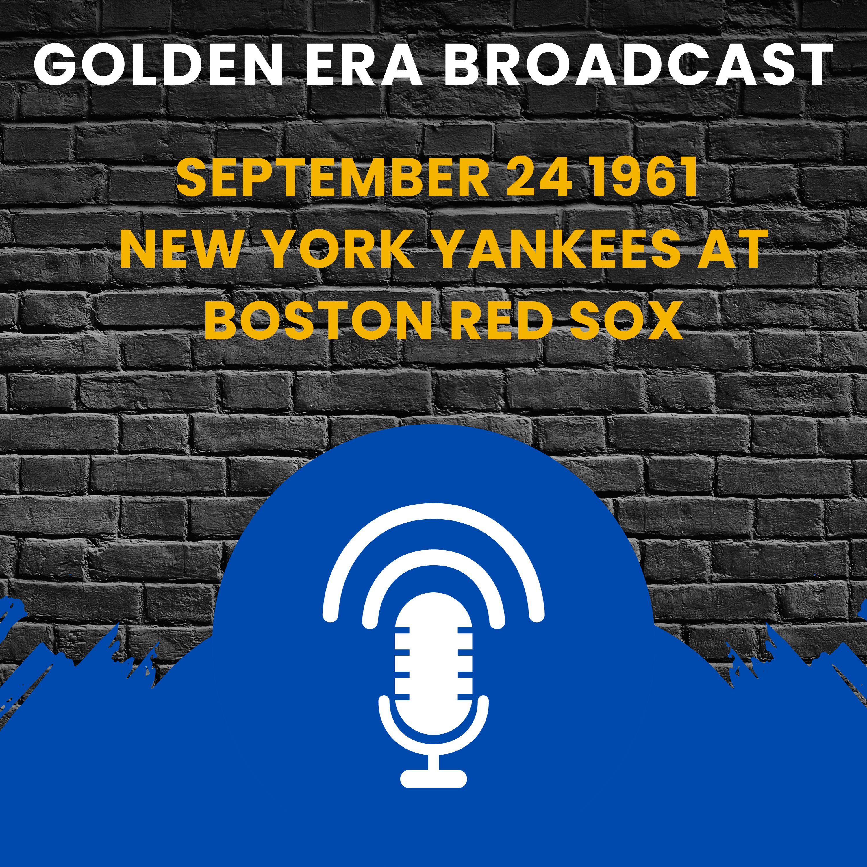 ⁣September 24 1961 New York Yankees at Boston Red Sox