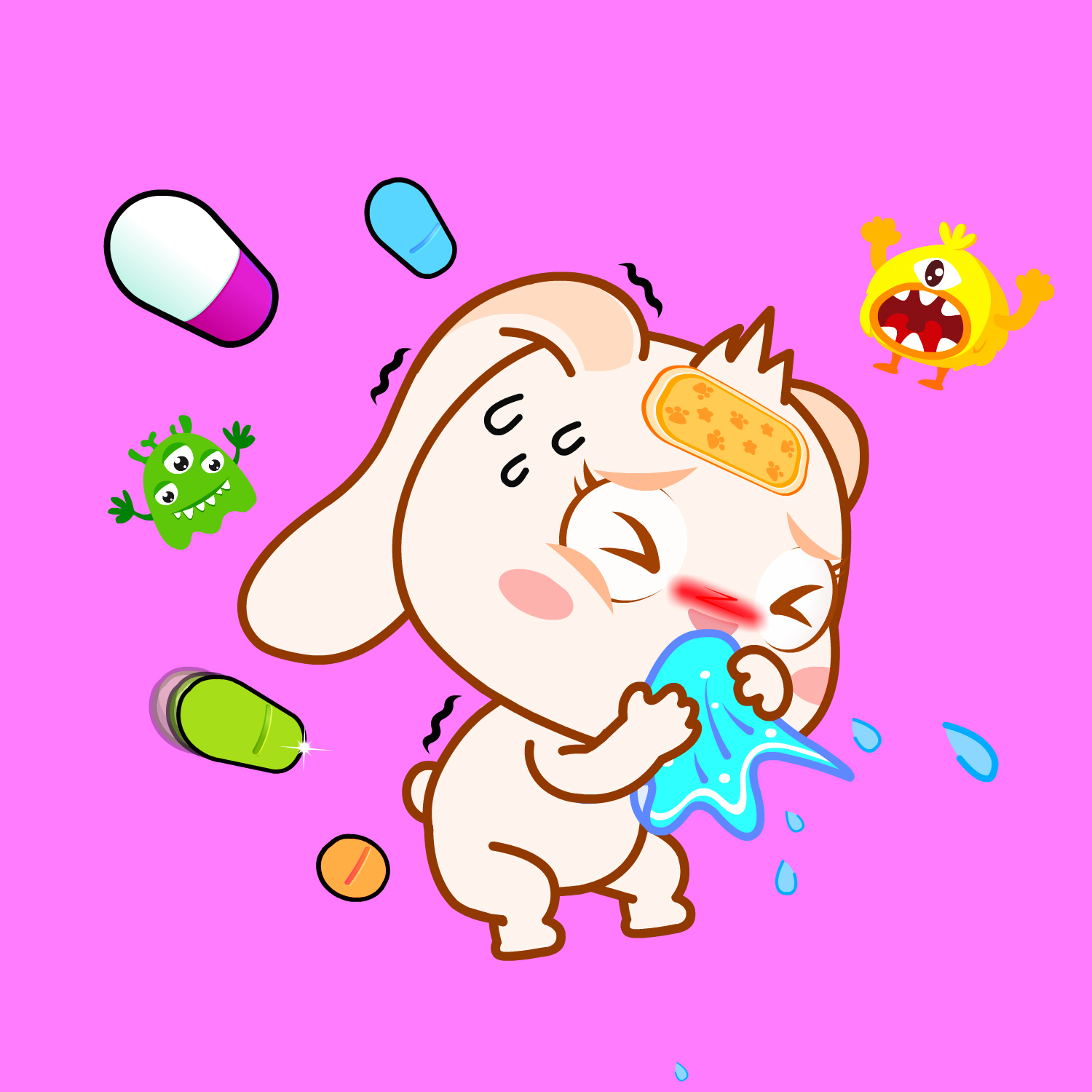 ⁣The Monsters in your Nose👃丨Stories about Good Habits丨Medicine Help Us💊