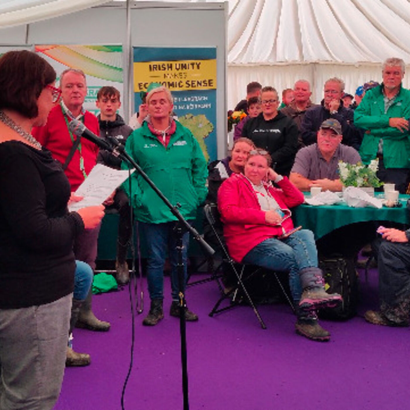 ⁣Mary Lou McDonald at the National Ploughing Championships