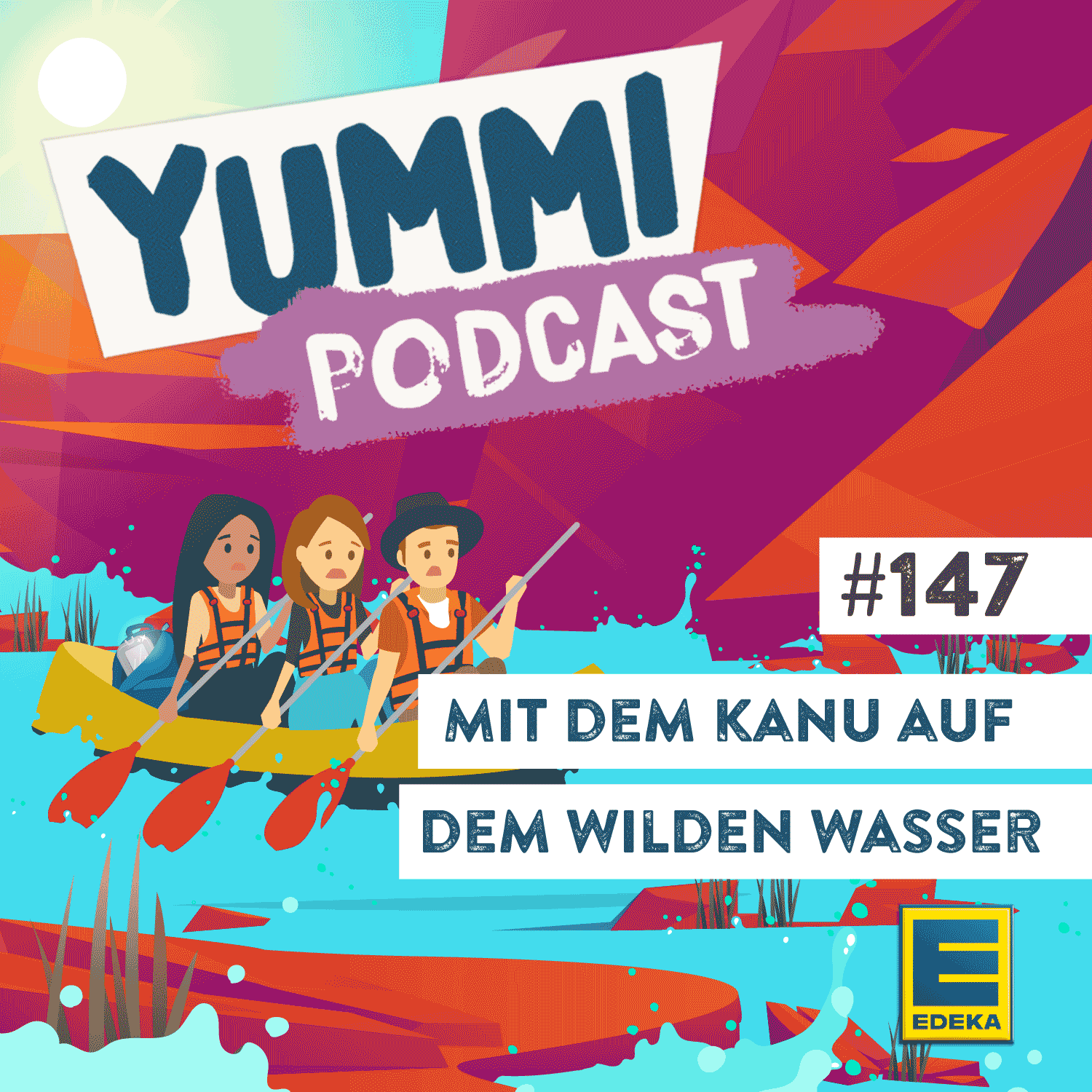 Mit dem Kanu auf dem wilden Wasser