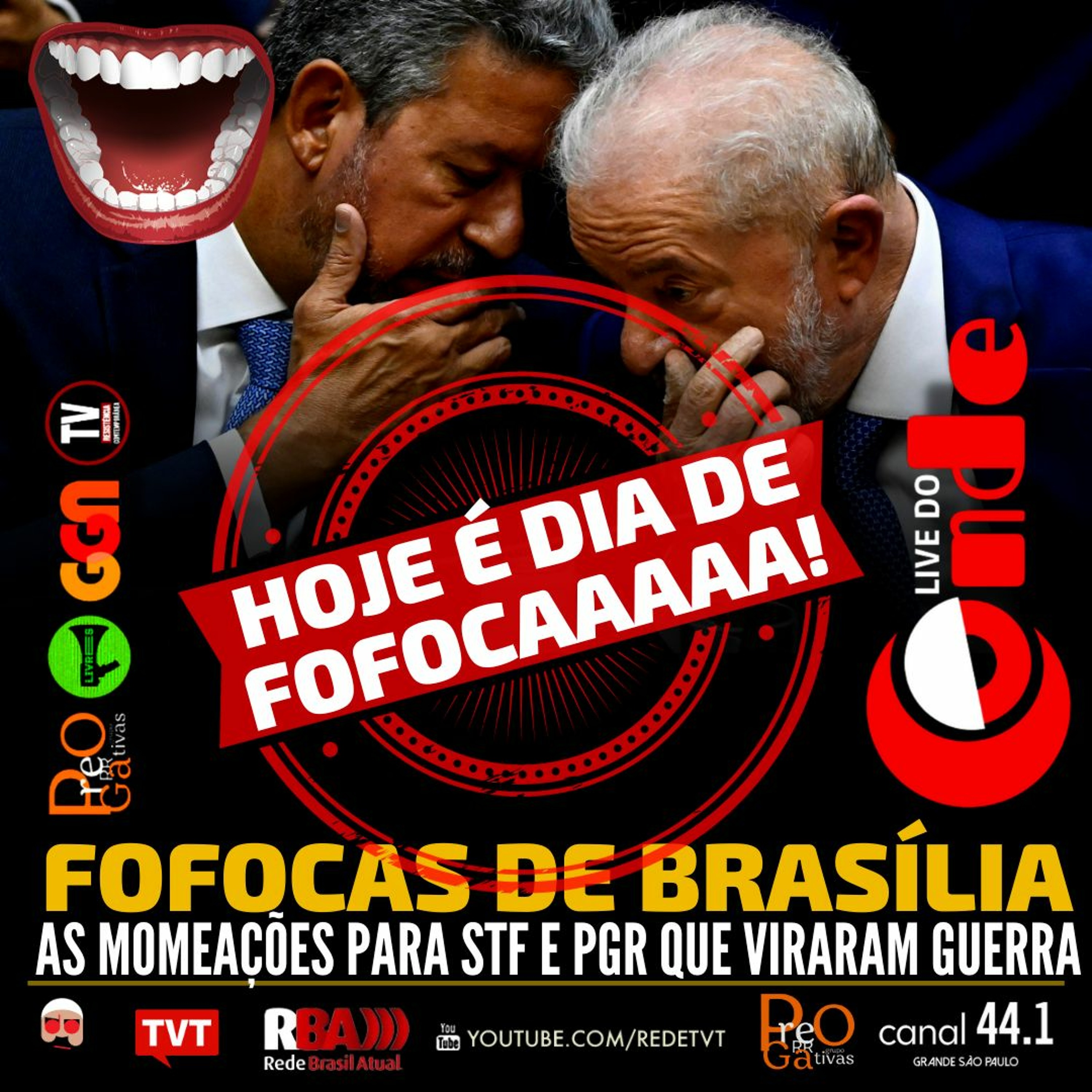 ⁣Live do Conde! Fofocas de Brasília: as nomeações para STF e PGR que viraram guerra