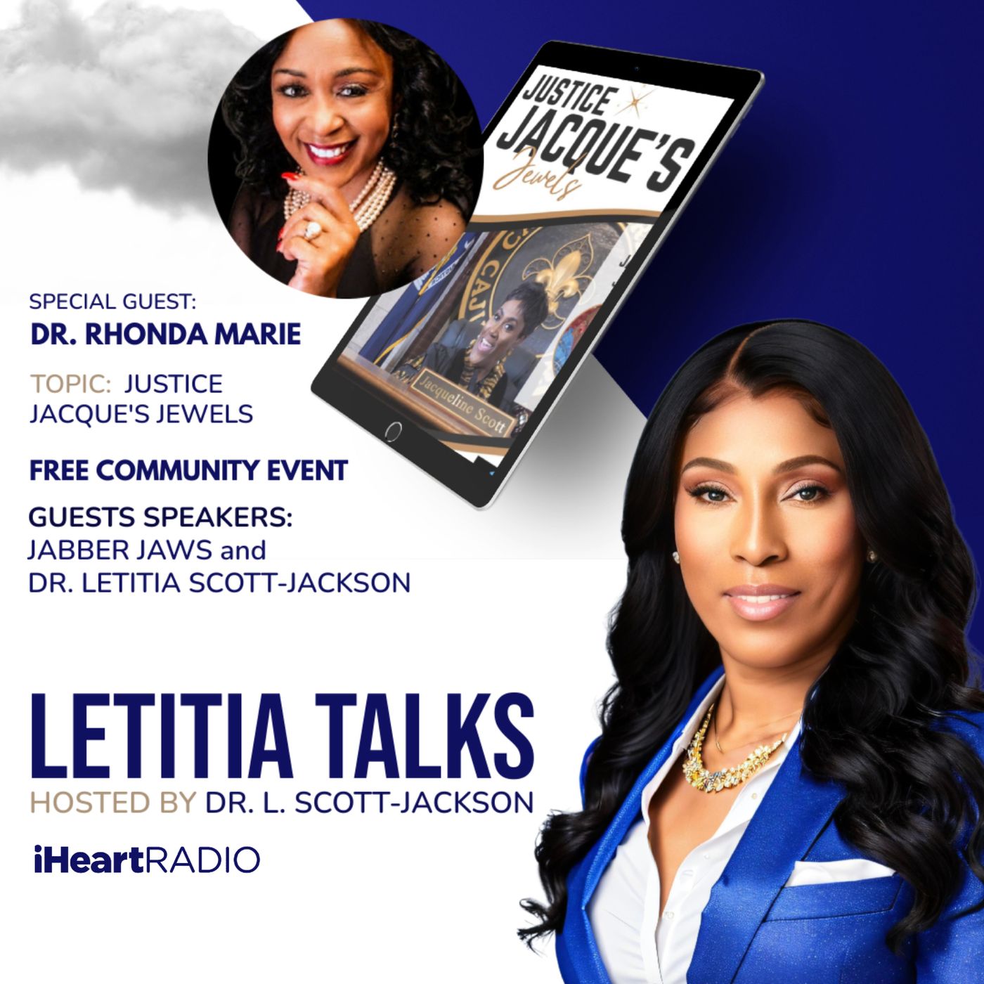 ⁣LETITIA TALKS, Hosted by DR. LETITIA SCOTT JACKSON (GUEST:  DR. RHONDA MARIE)