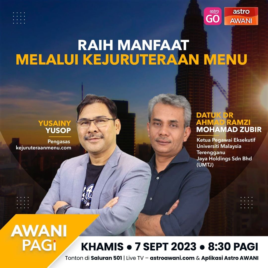 ⁣AWANI Pagi: Raih manfaat melalui kejuruteraan menu