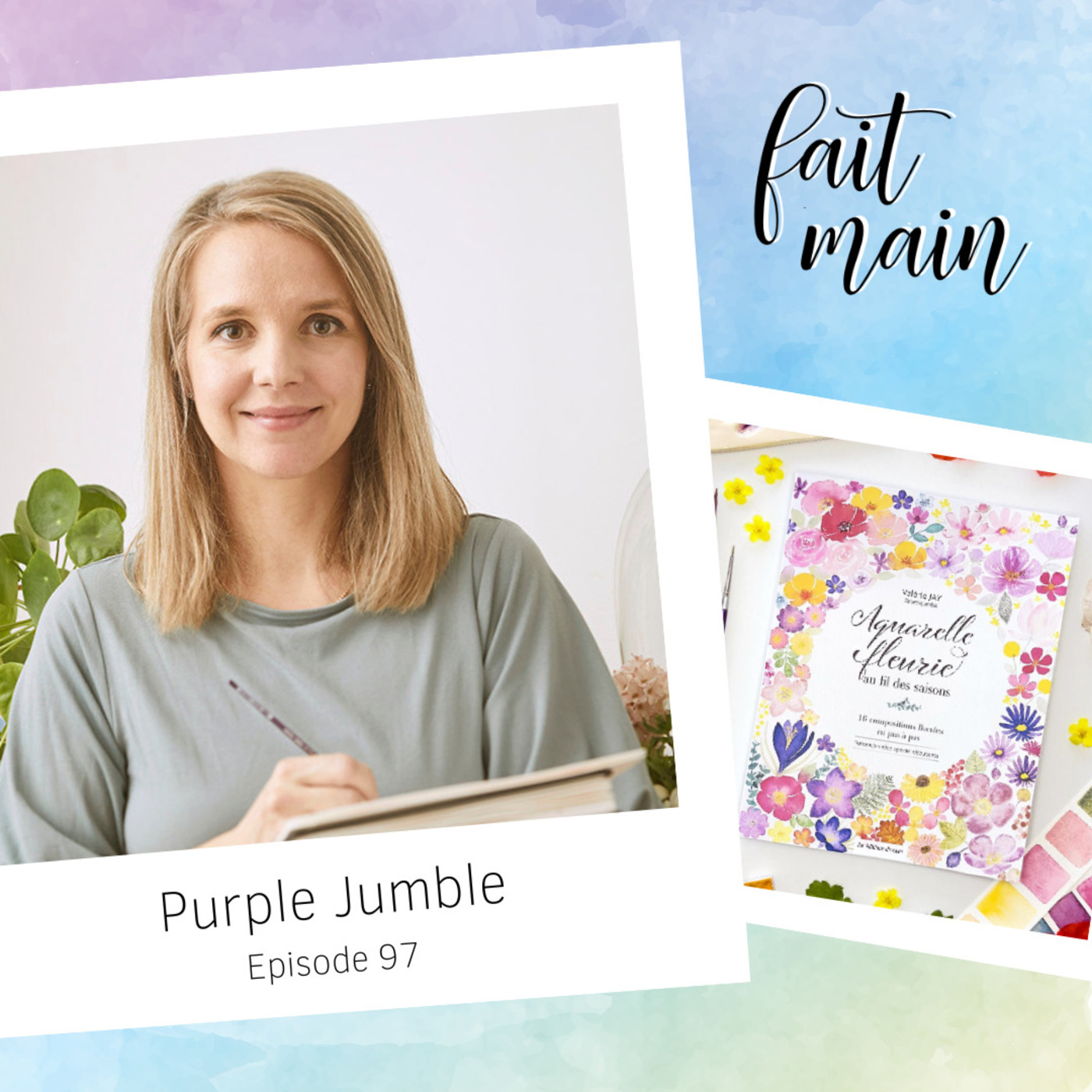 #97 Purple Jumble, l'aquarelle en passion