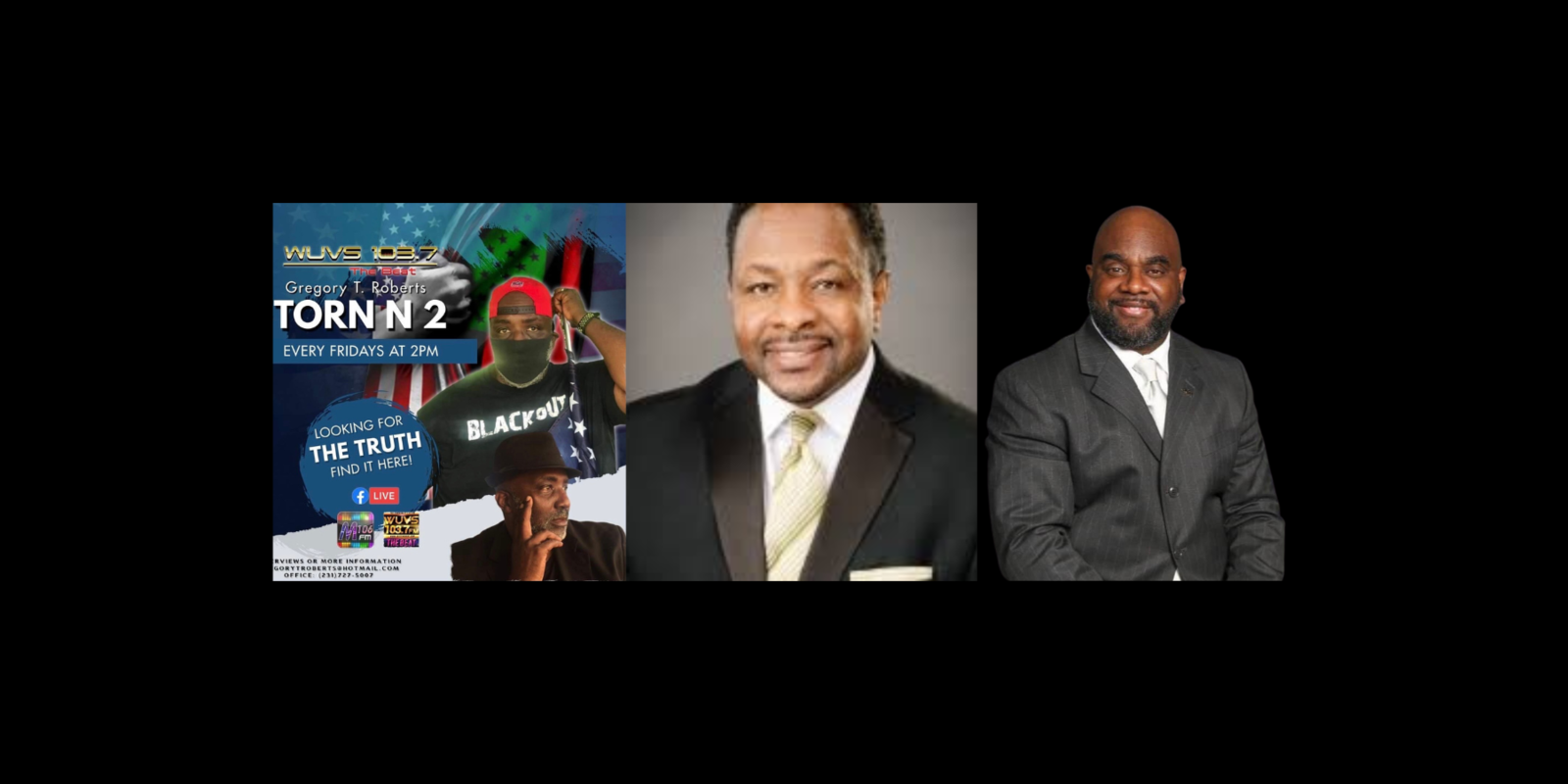 Torn N 2 with Gregory T. Roberts and Melvin Burns II with guest Willie German Jr