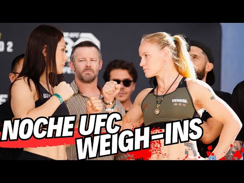 ⁣Noche UFC Ceremonial Weigh-Ins: Alexa Grasso vs Valentina Shevchenko