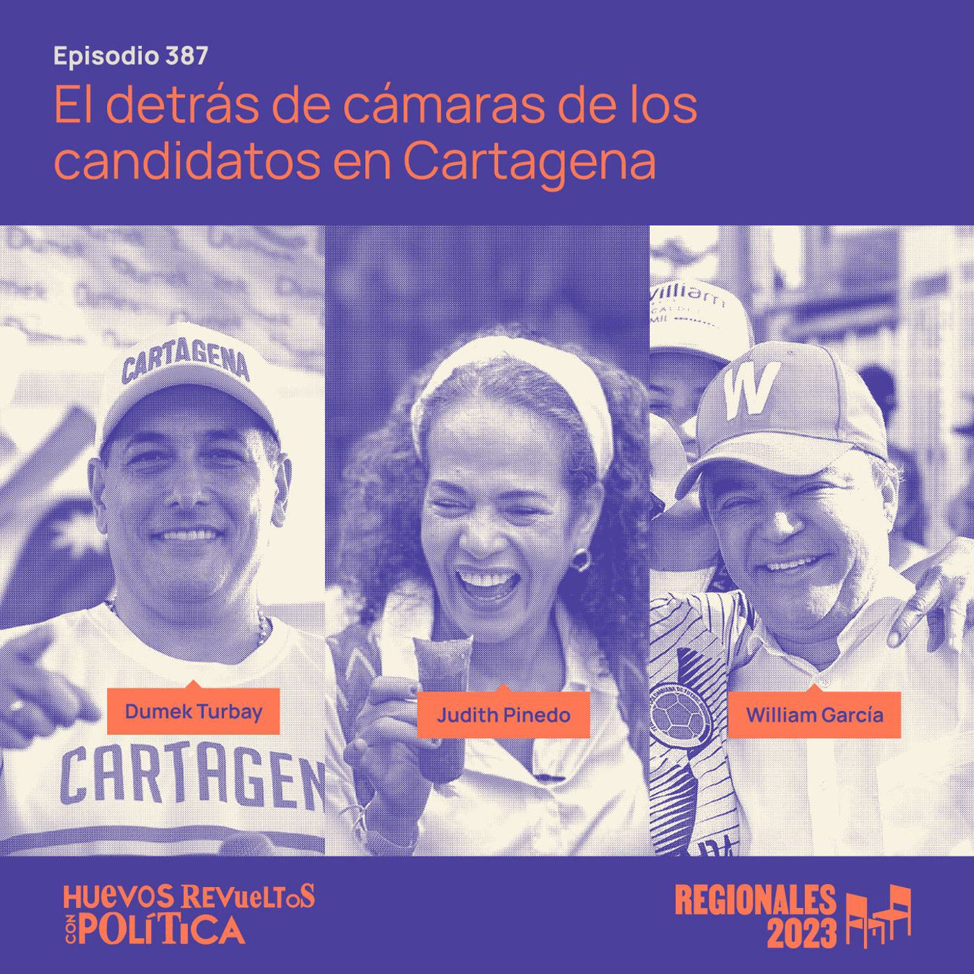 ⁣Huevos Revueltos con el detrás de cámaras de los candidatos en Cartagena