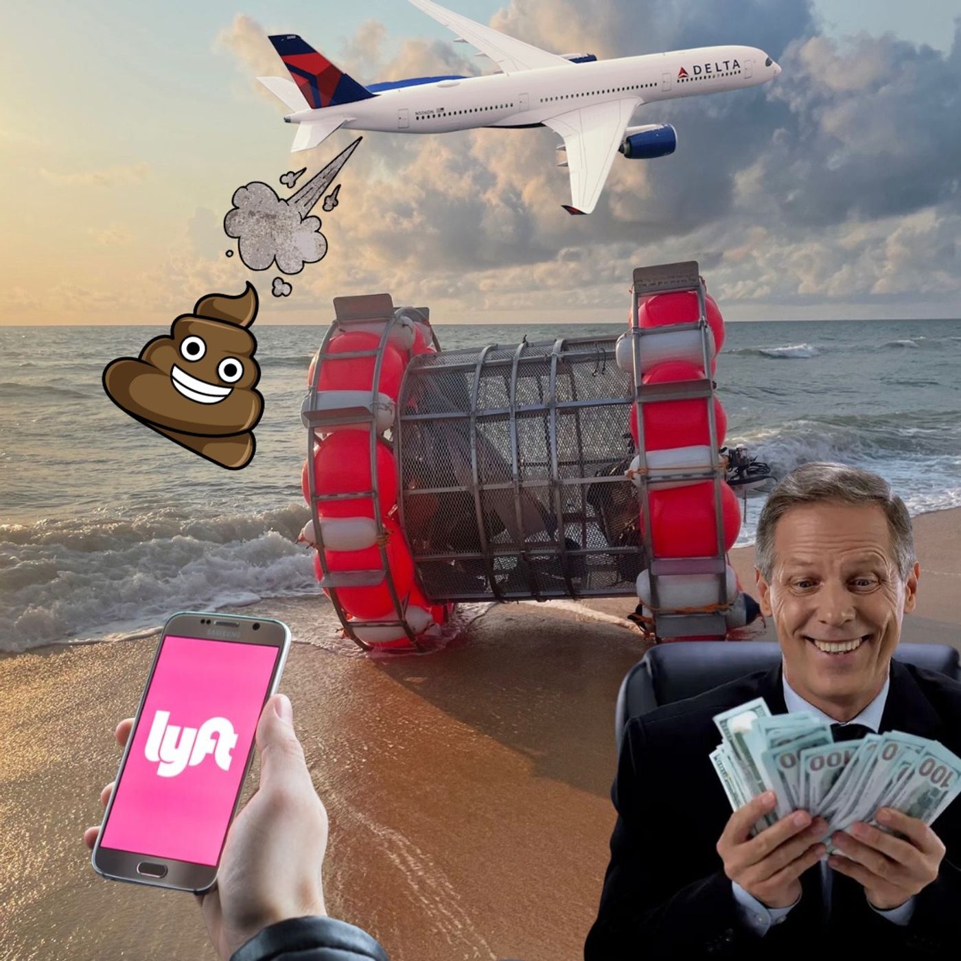 ⁣#13 - THE HAMSTER WHEEL ATLANTIC ODYSSEY, Lyft's New Gender Rules, Millionaire CEO Rooting For Unemployment, & The Delta Diarrhea Debacle