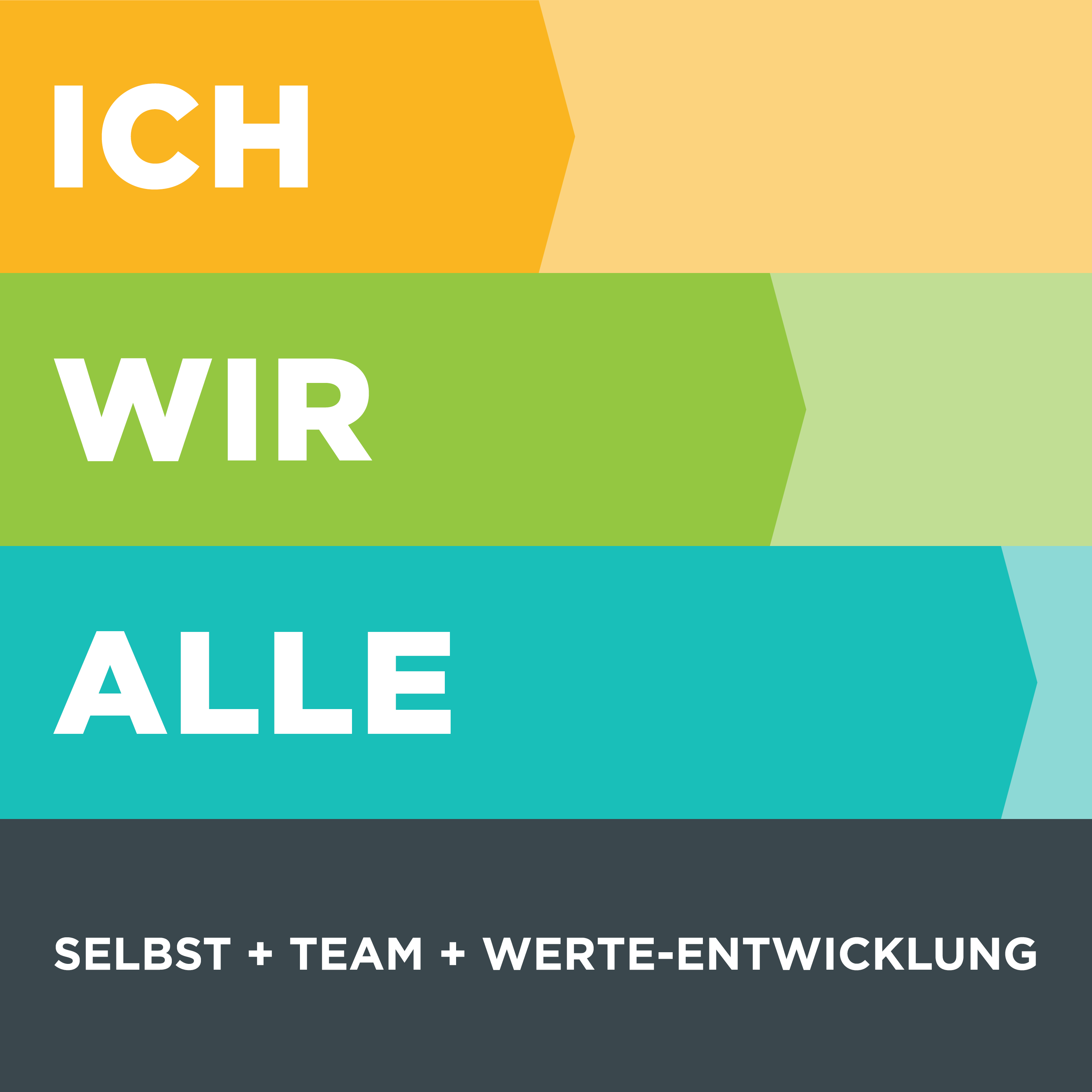 ICH WIR ALLE. Selbst + Team + Werte-Entwicklung 