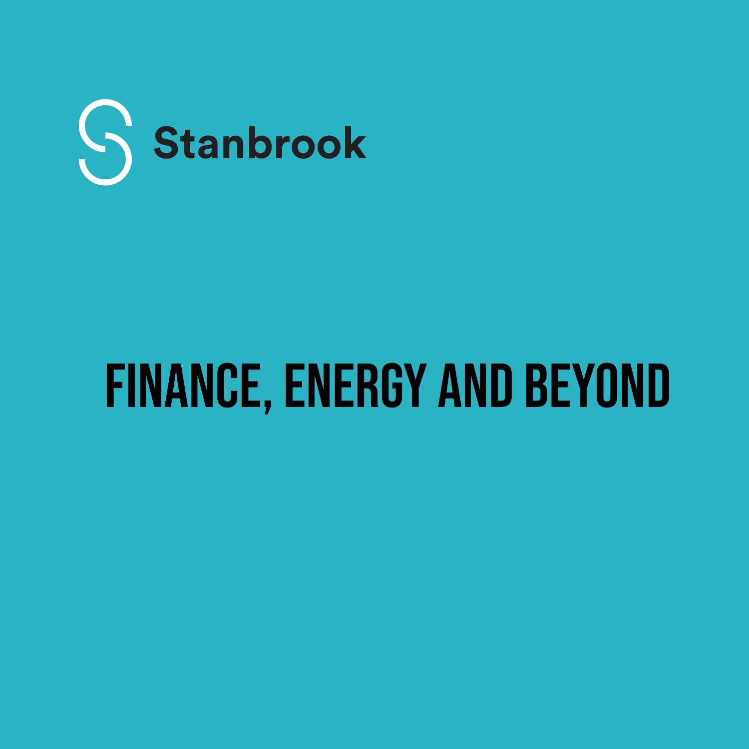 Finance, Energy and Beyond 