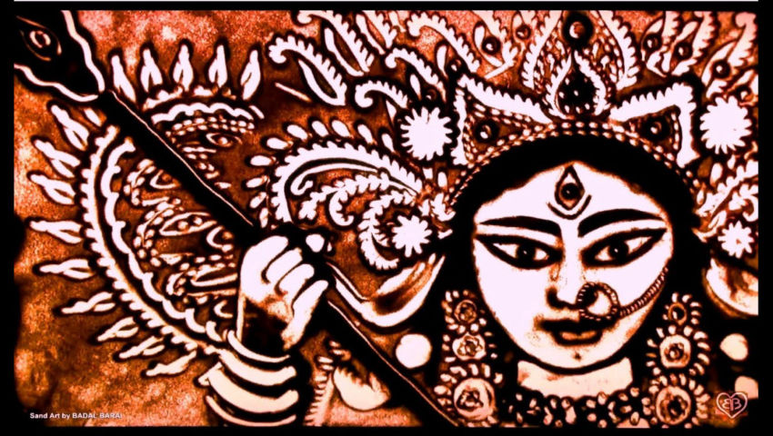 Durga Sand Art