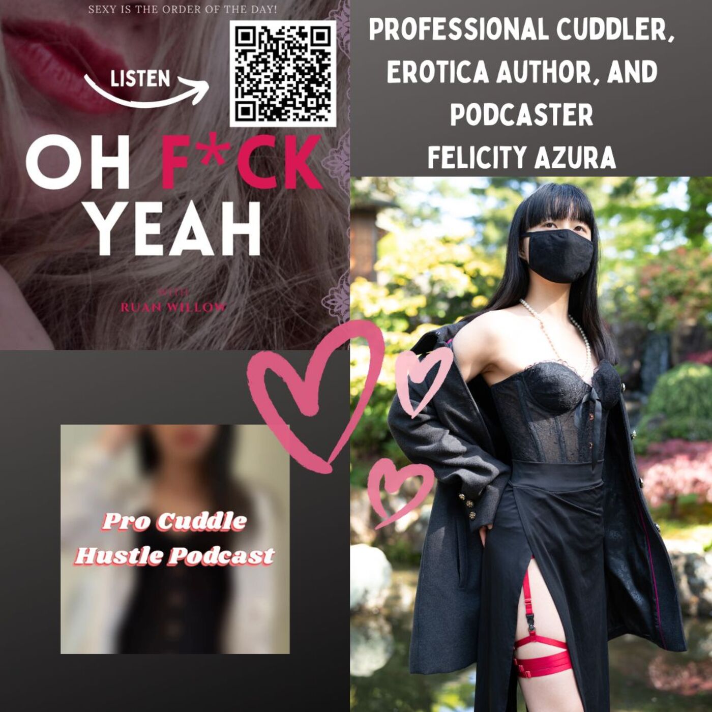 ⁣Professional Cuddler, Erotica Author, and Podcaster Felicity Azura