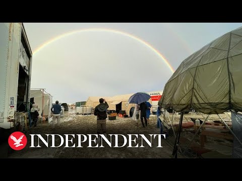 ⁣Live: Burning man attendees leave festival after severe flooding left thousands trapped