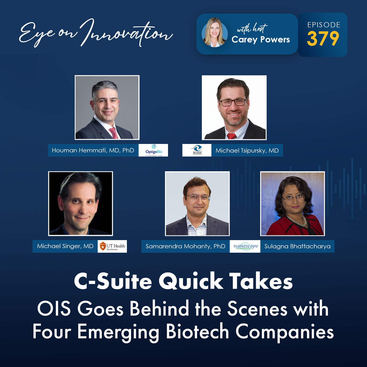 ⁣C-Suite Quick Takes: OIS Goes Behind the Scenes with Four Emerging Biotech Companies