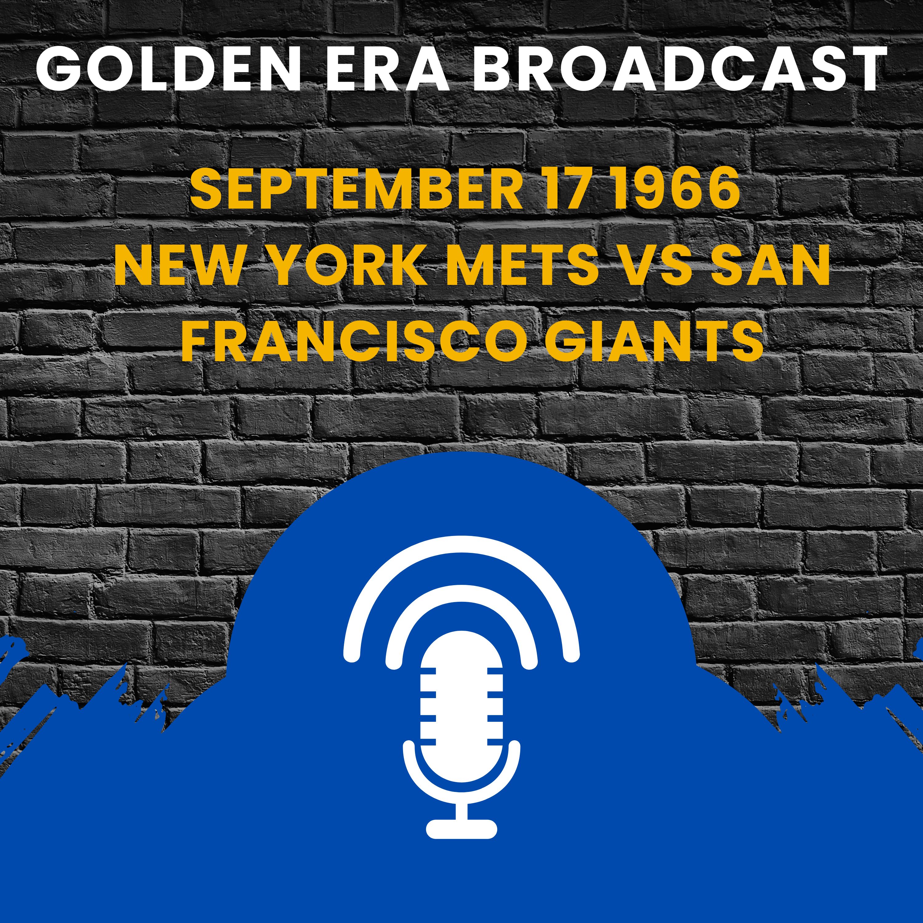 ⁣September 17 1966 New York Mets vs San Francisco Giants