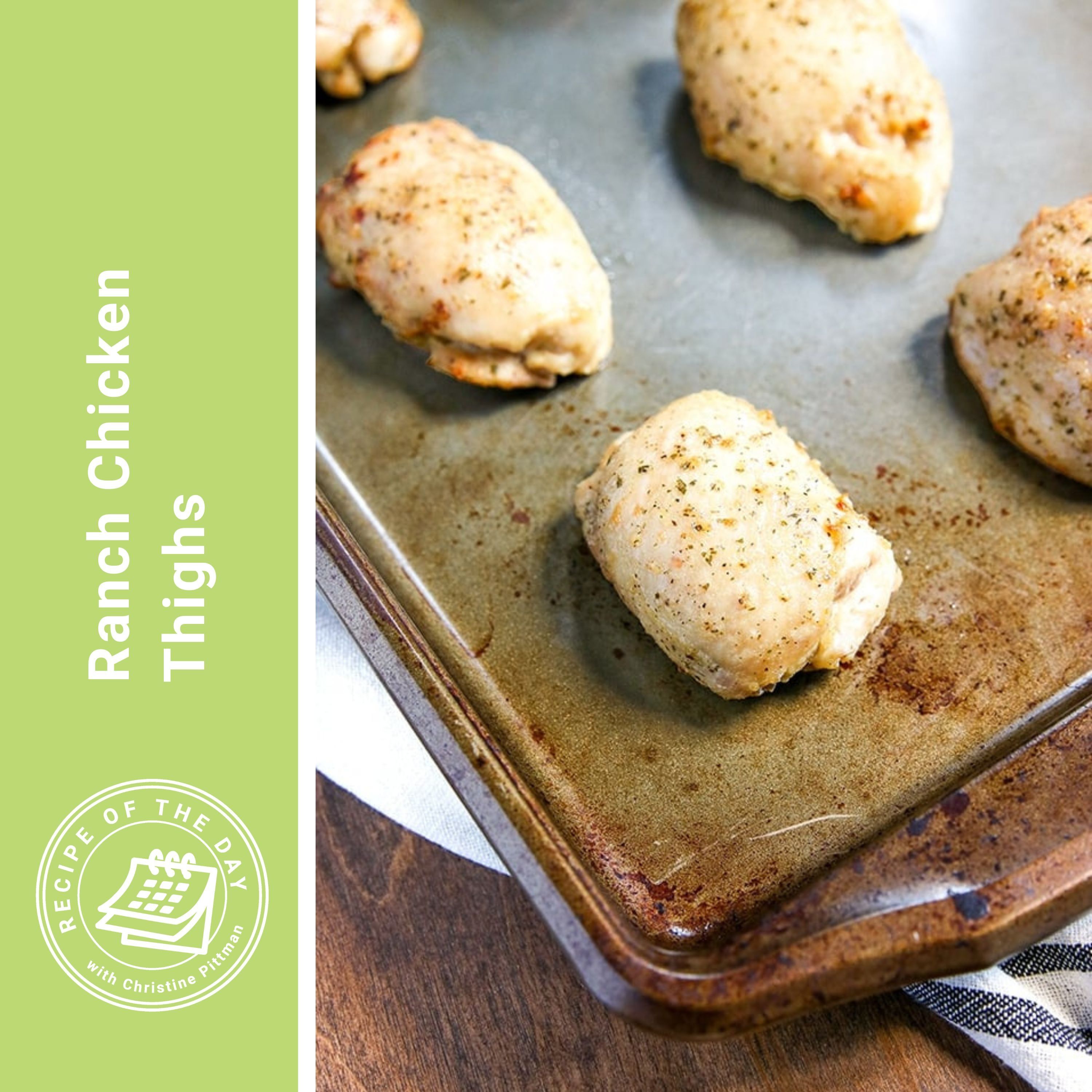 ⁣Ranch Chicken Thighs