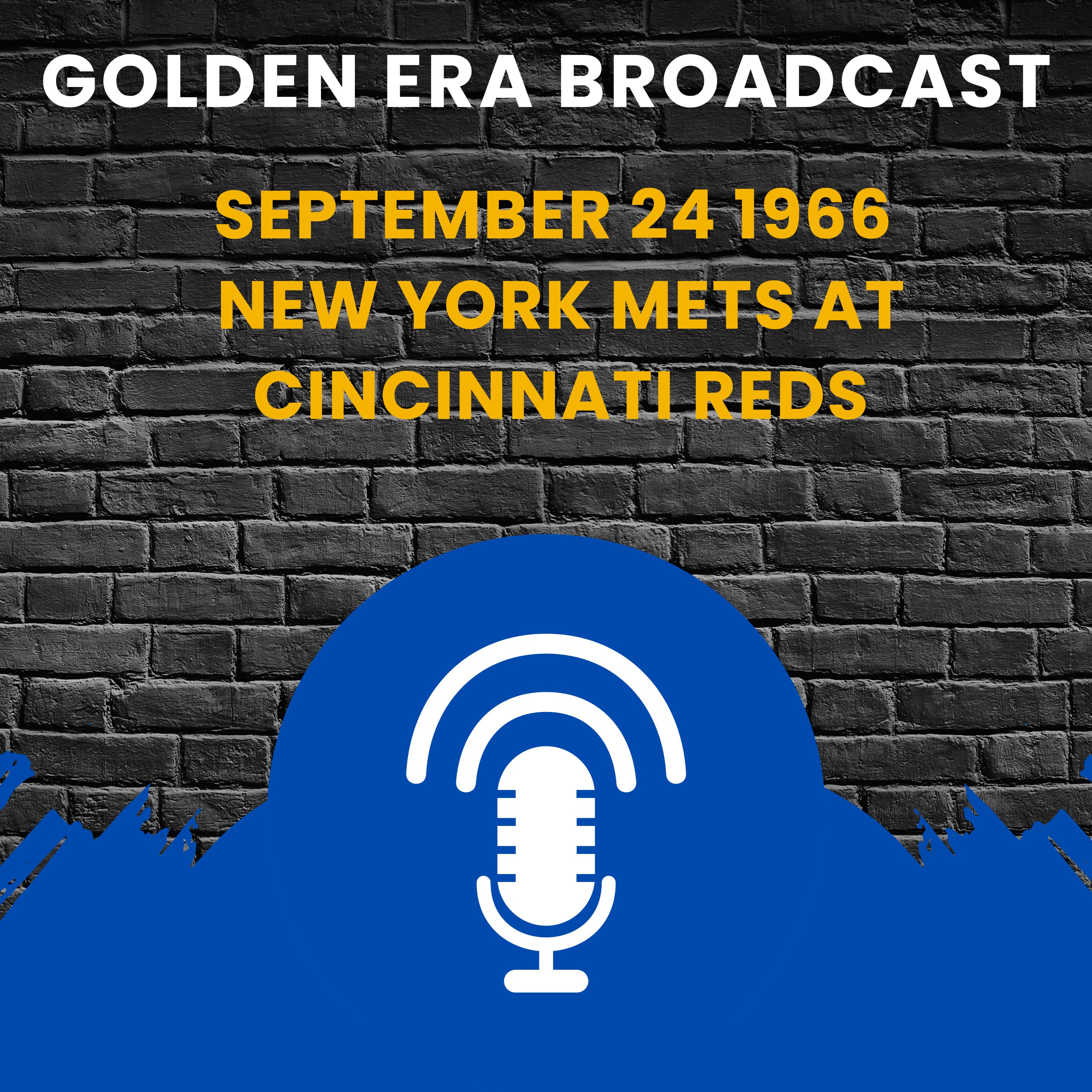 ⁣September 24 1966 New York Mets at Cincinnati Reds