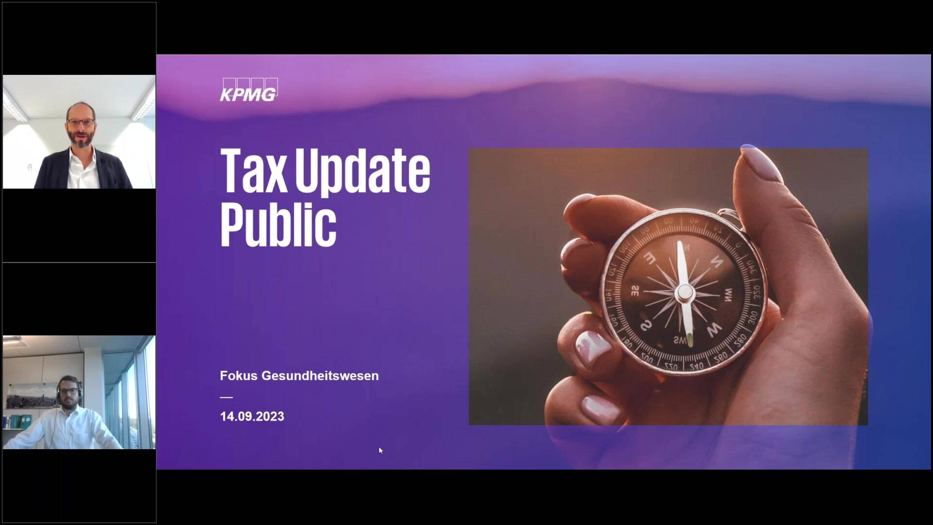 Live Tax Update Public - Fokus Gesundheitswesen – Aktuelle steuerliche und...