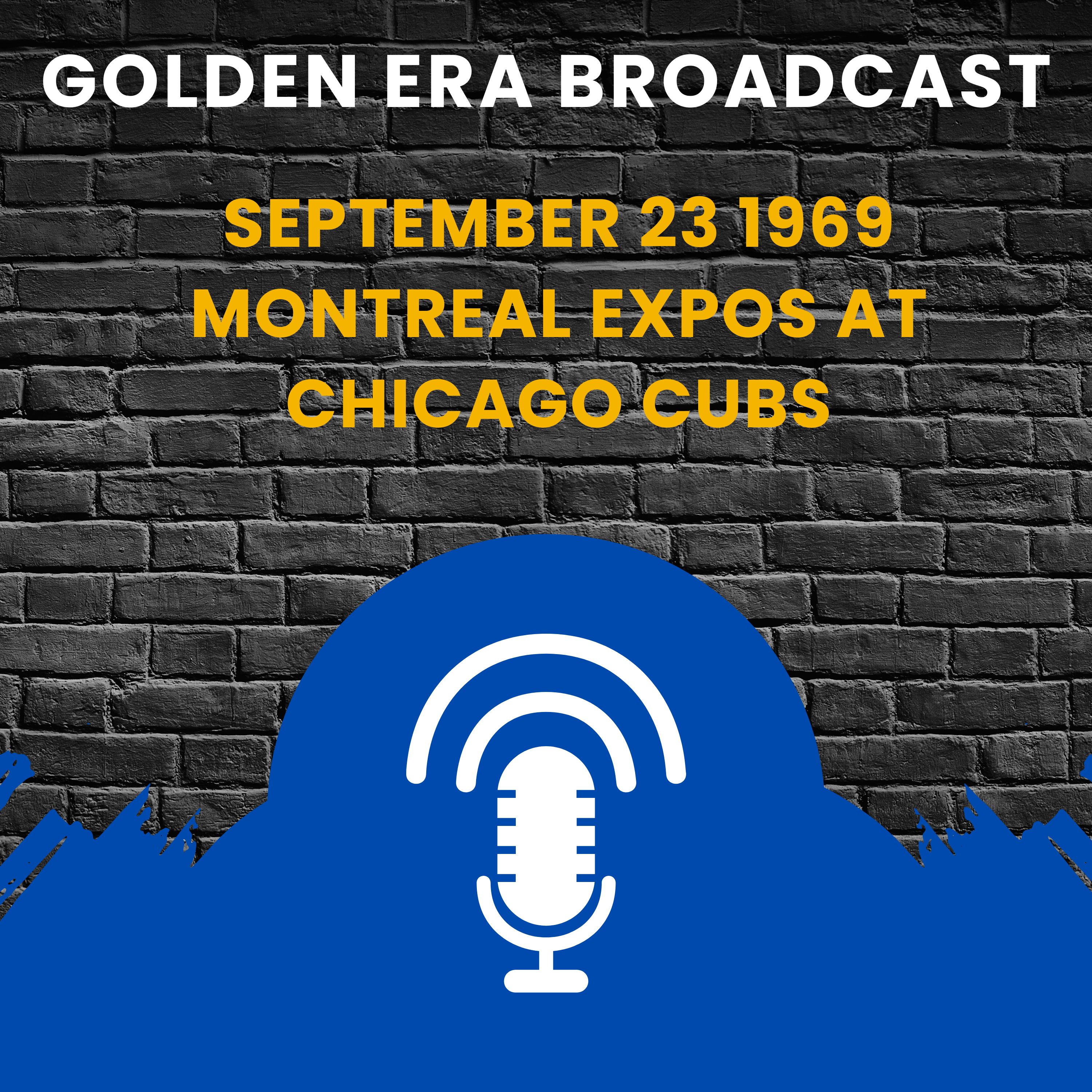 ⁣September 23 1969 Montreal Expos at Chicago Cubs