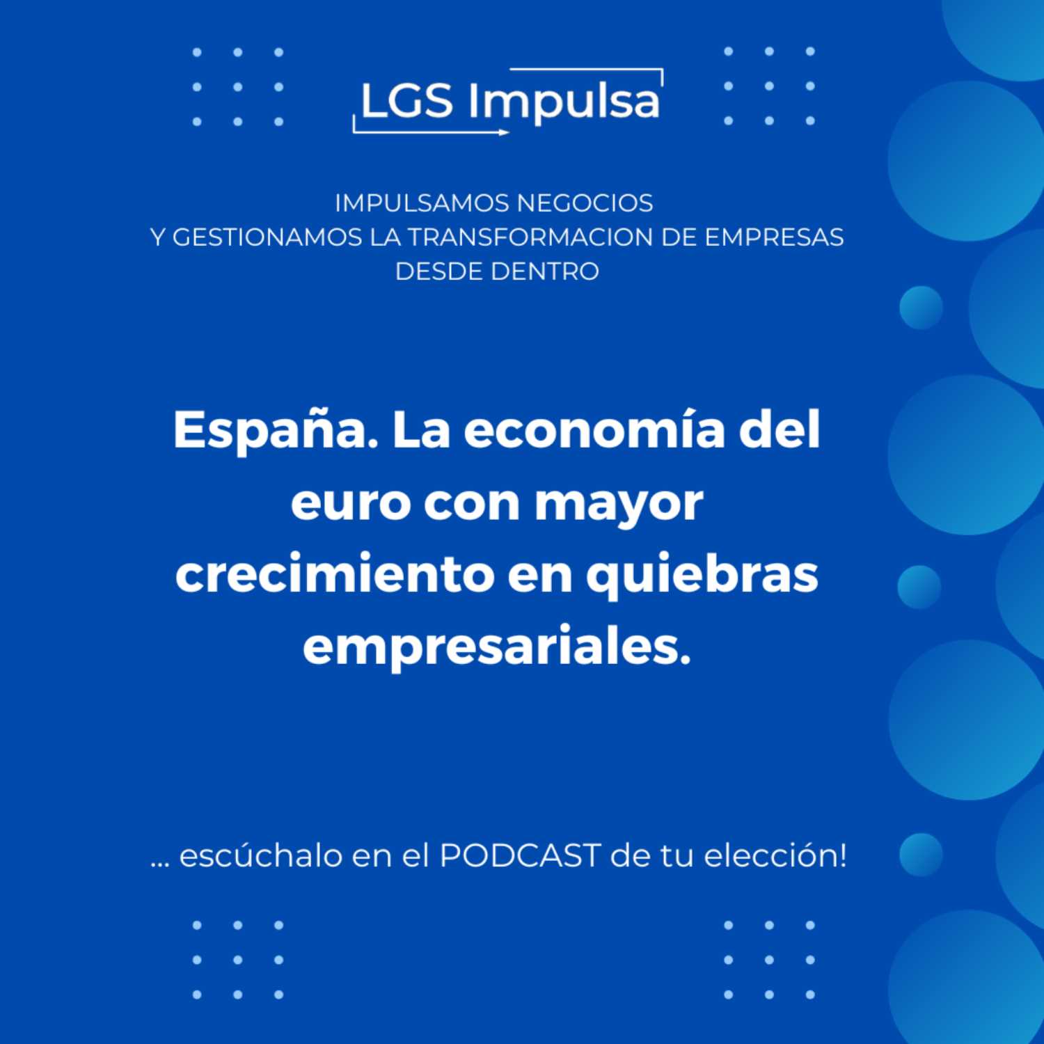 ⁣ESPAÑA, LA ECONOMÍA DEL EURO CON MAS QUIEBRAS EMPRESARIALES - LA NECESIDAD DE ANTICIPARSE ANTE UNA SITUACION EMPRESARIAL CRITICA