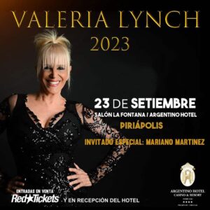 ⁣FOCUS/ Valeria Lynch en Hotel Argentino de Piriápolis.