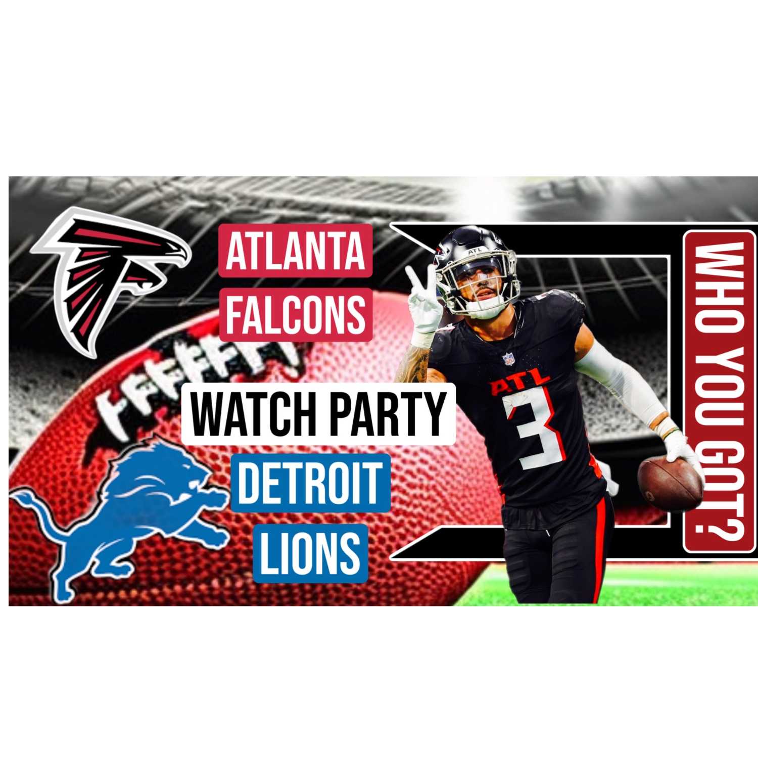 ⁣Atlanta Falcons vs Detroit Lions Live Stream Watch Party: NFL 2023 Season Game 3