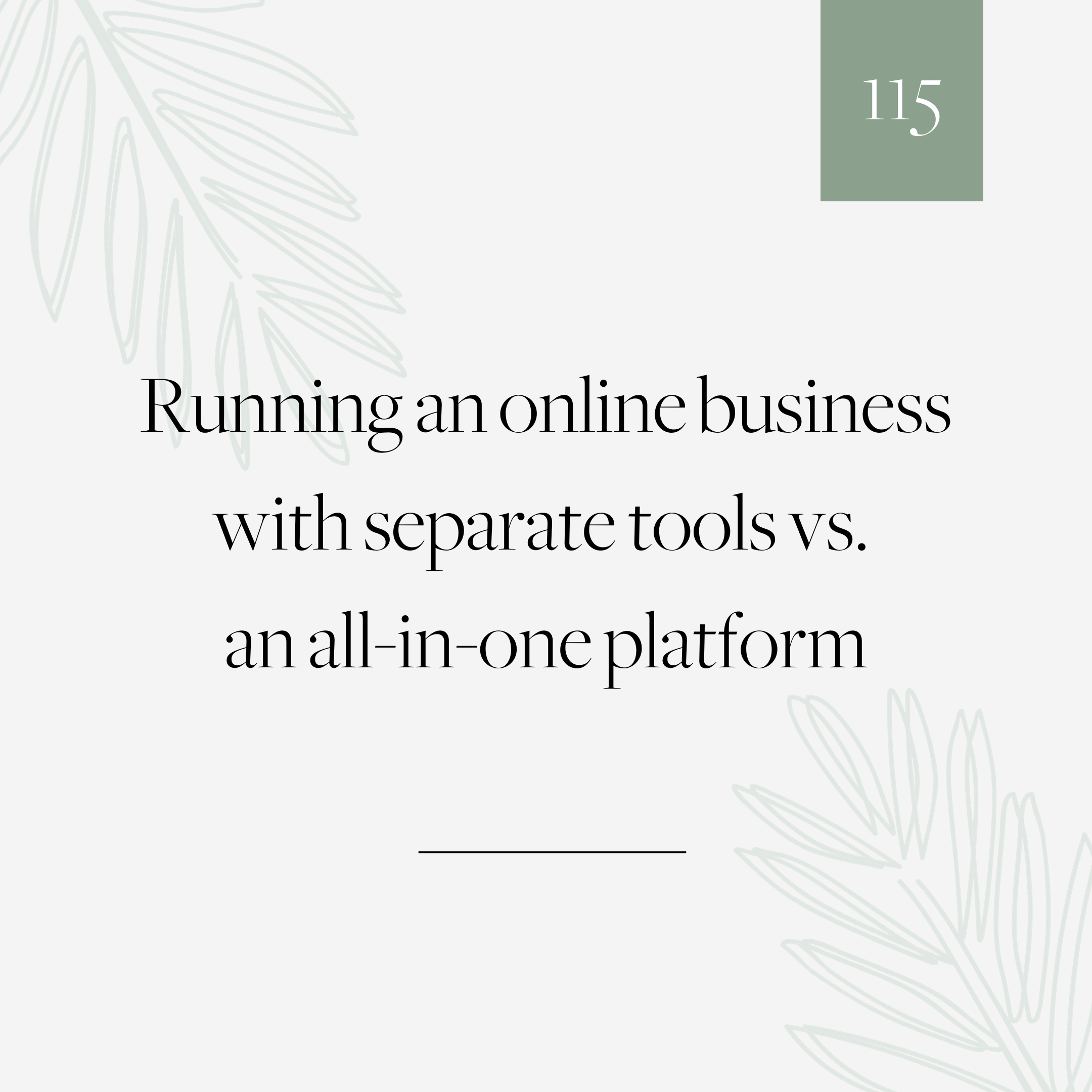 ⁣Separate tools vs all-in-one platforms for your online business