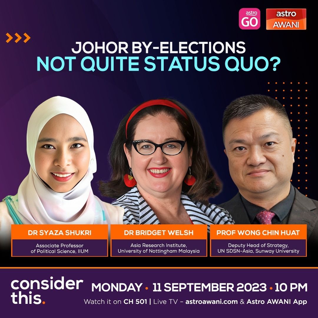 ⁣Consider This: Johor By-Elections - Not Quite Status Quo?