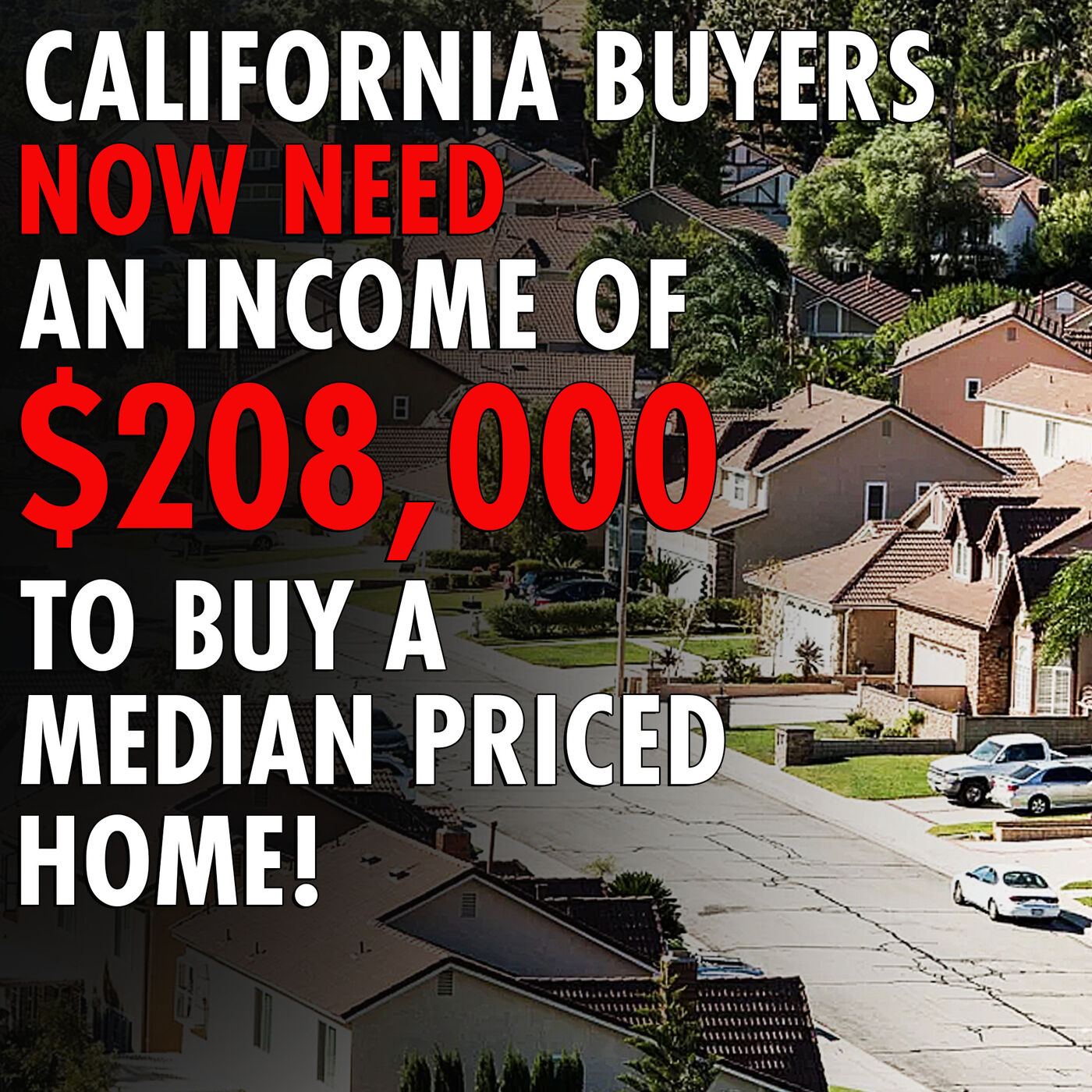 ⁣#1,889 - Cali Doom Loop continues:  Just 16% of Californians Can Afford to Buy Home