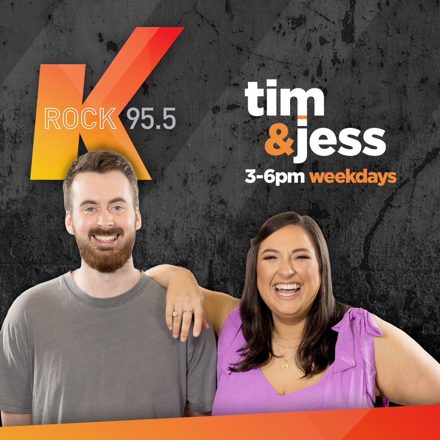 Tim & Jess on K rock 95.5 