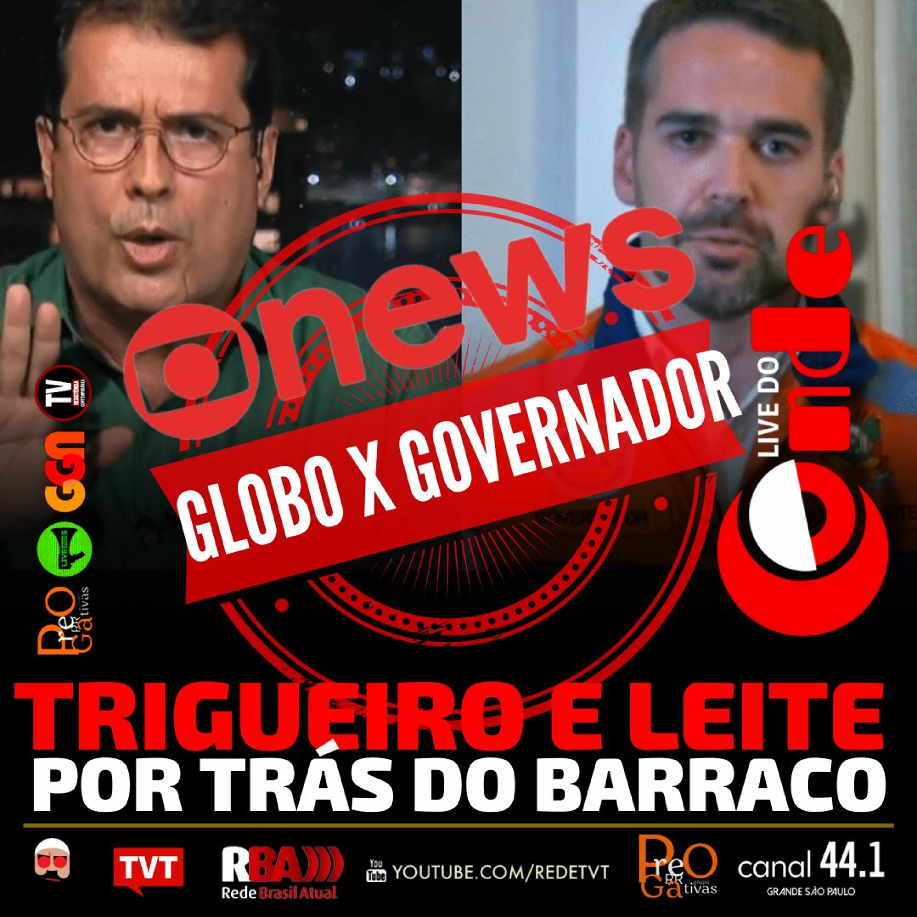 Live do Conde! Trigueiro e Leite, por trás do barraco