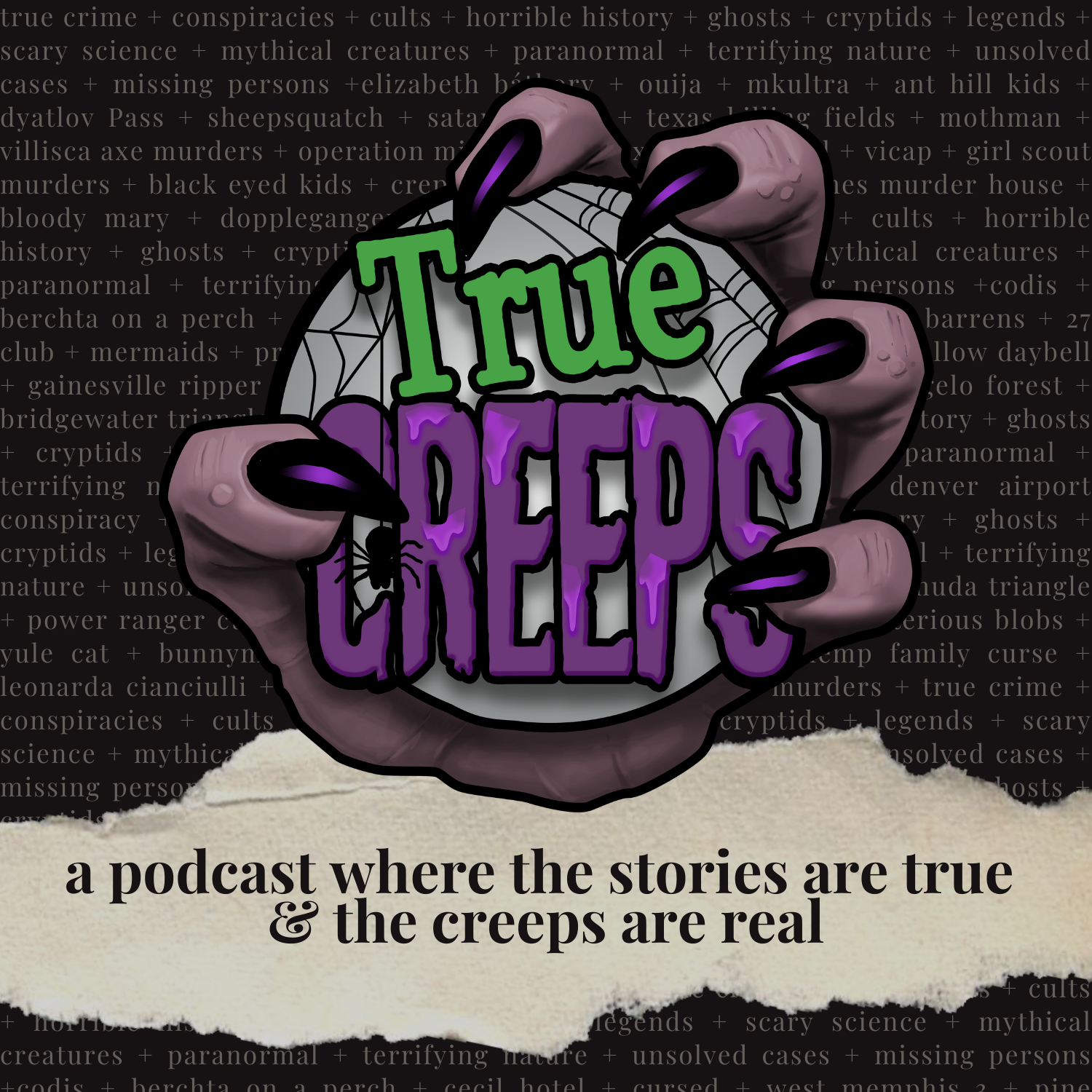 True Creeps: True Crime, Ghost Stories, Cryptids, Horrors in History & Spooky Stories 