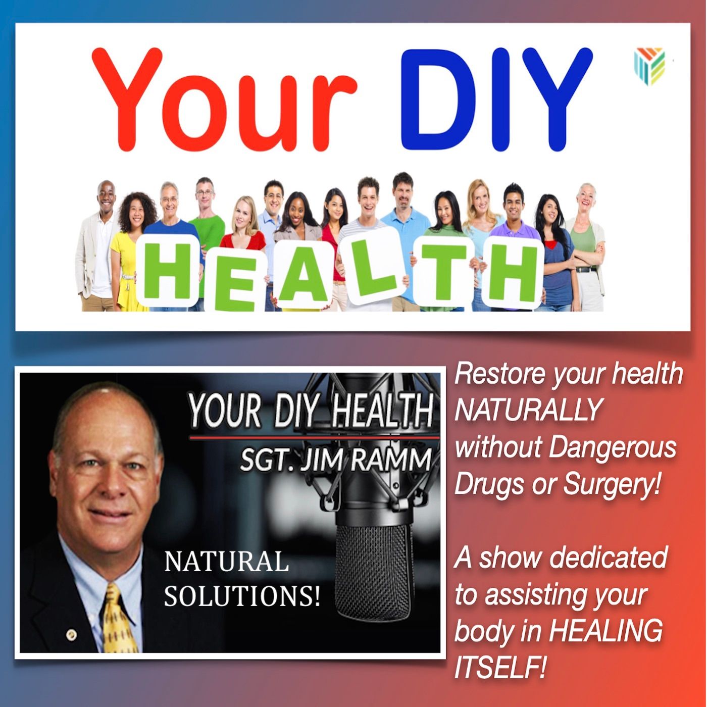 Your DIY Health ~ Natural Solutions ~ Monday - Thursday  1:00 p.m. - 3:00 p.m. EST 