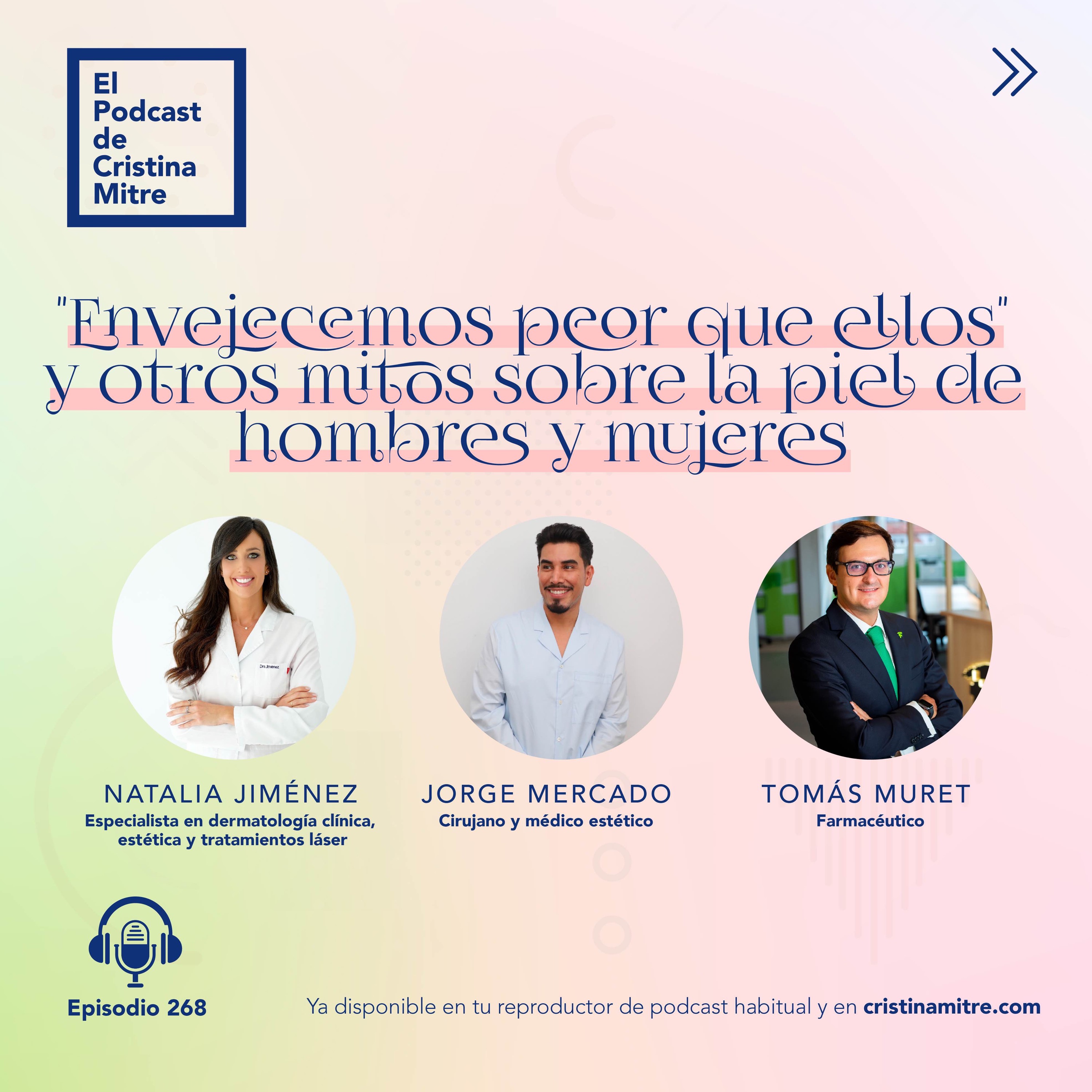 ⁣ "Envejecemos peor que ellos" y otros mitos sobre la piel de hombres y mujeres. Episodio 268